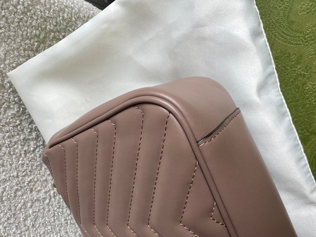 Gucci GG Dusty Pink Marmont Small Shoulder Bag (RRP £2070)