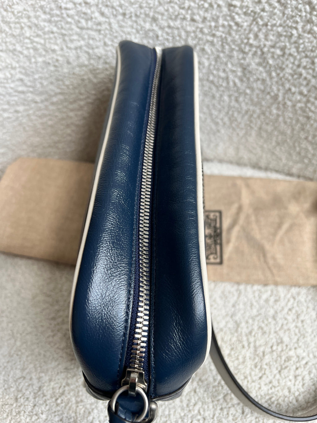 Gucci Torchon GG Navy Marmont Small Shoulder Bag