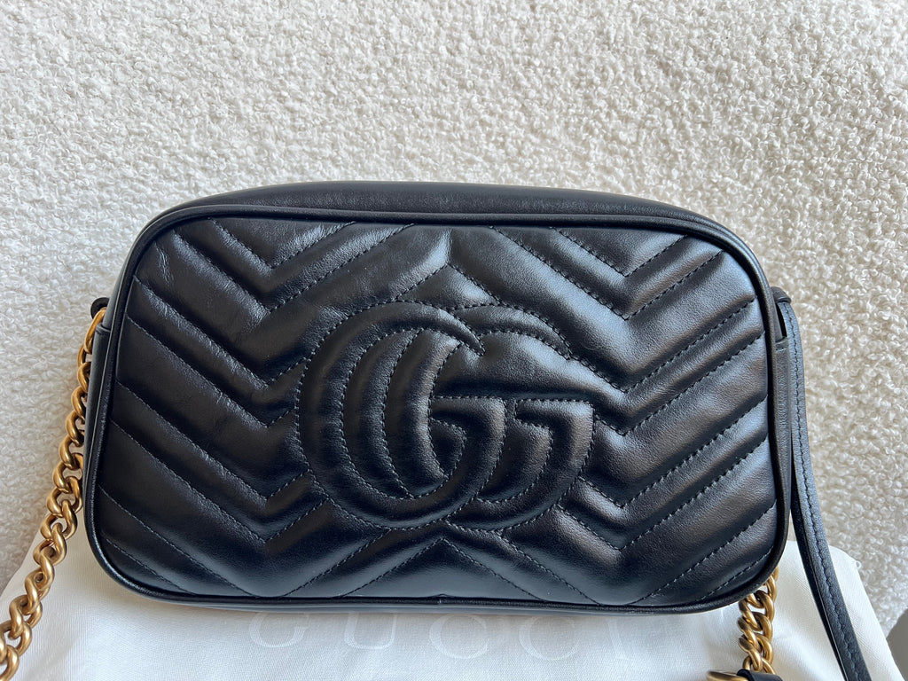 Gucci GG Black Marmont Small Shoulder Bag (RRP £1440)