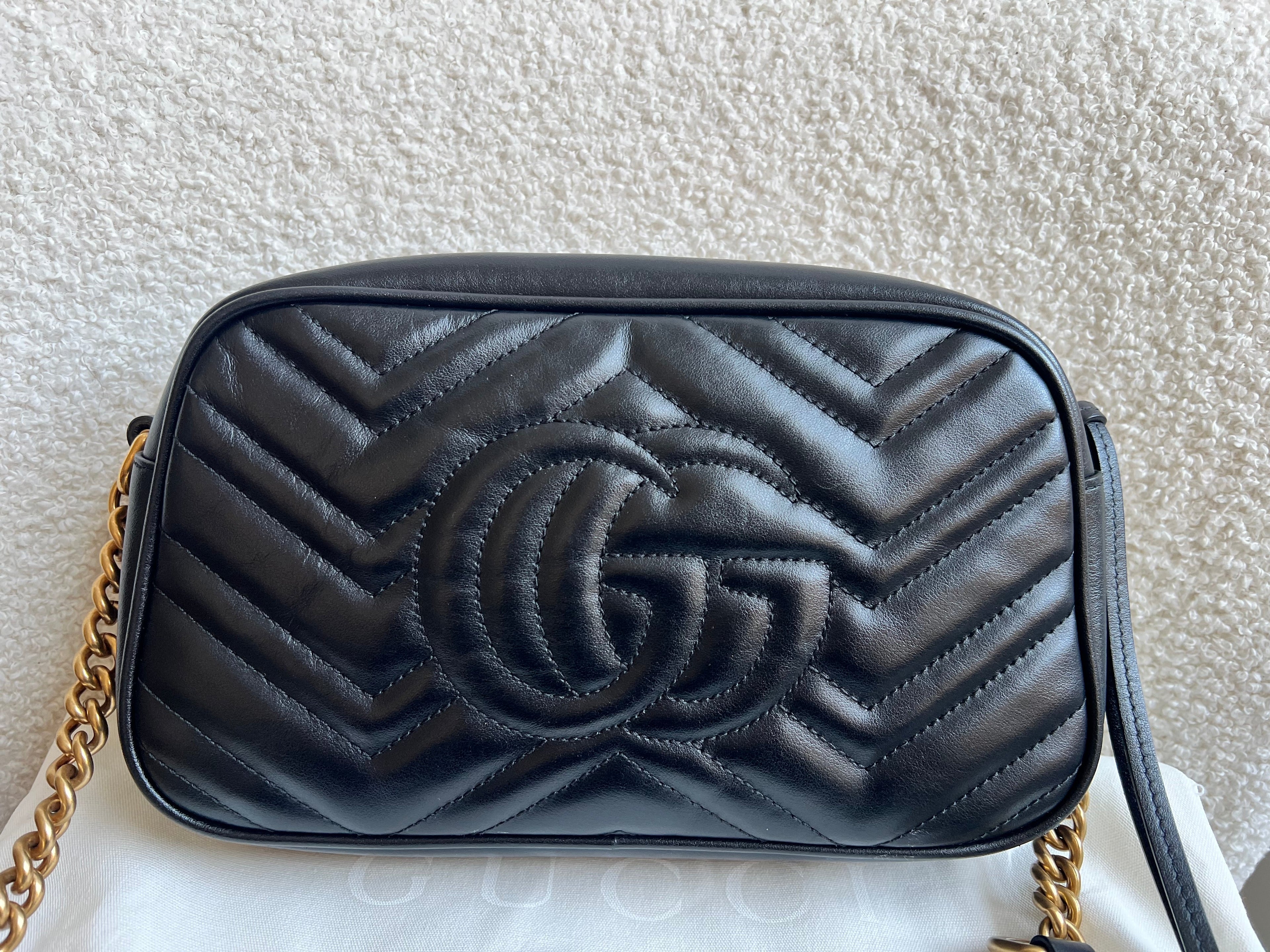 Gucci GG Black Marmont Small Shoulder Bag (RRP £1440)