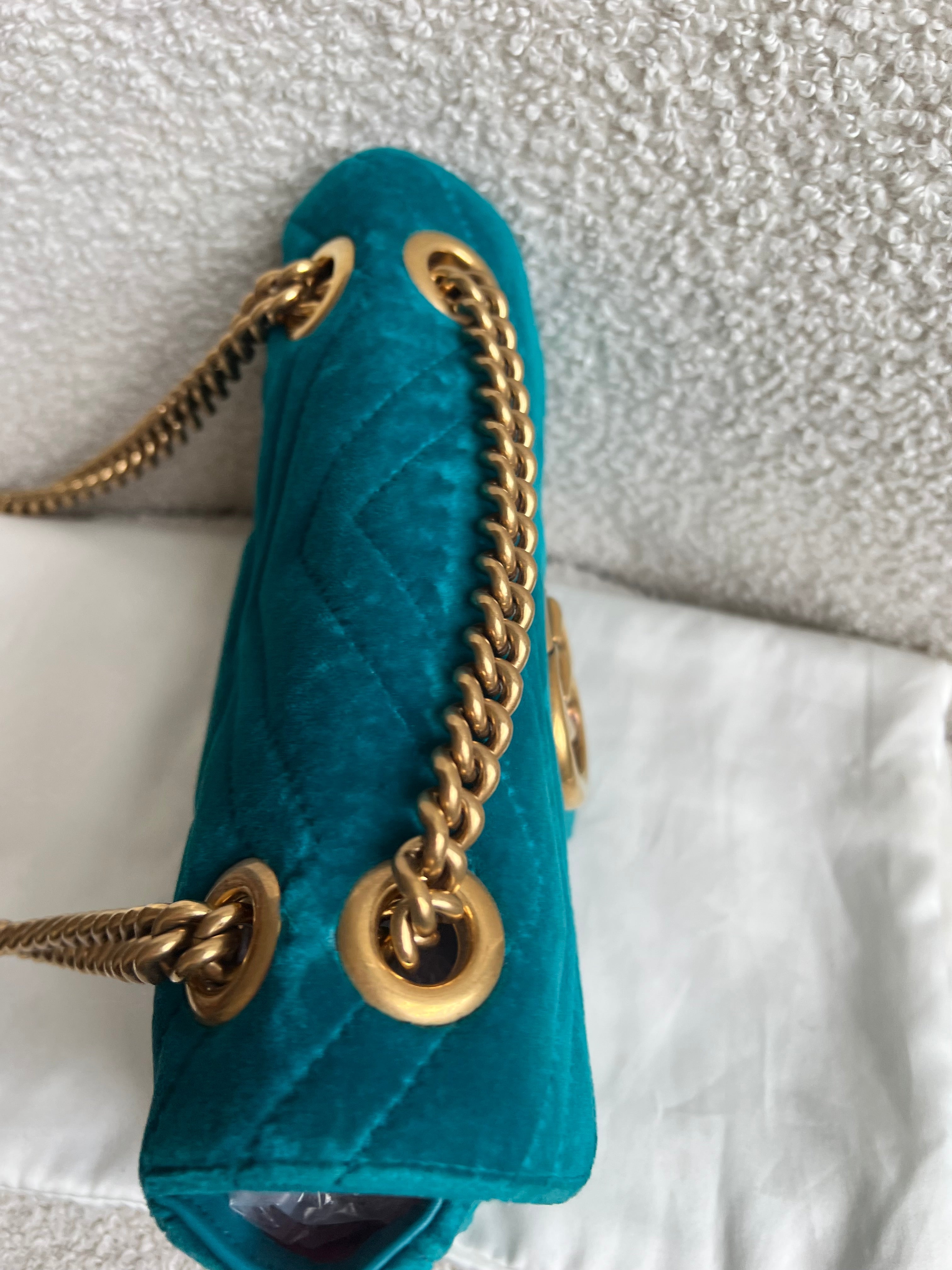 Gucci GG Mini Velvet Marmont Mini Shoulder Bag (RRP £1295)