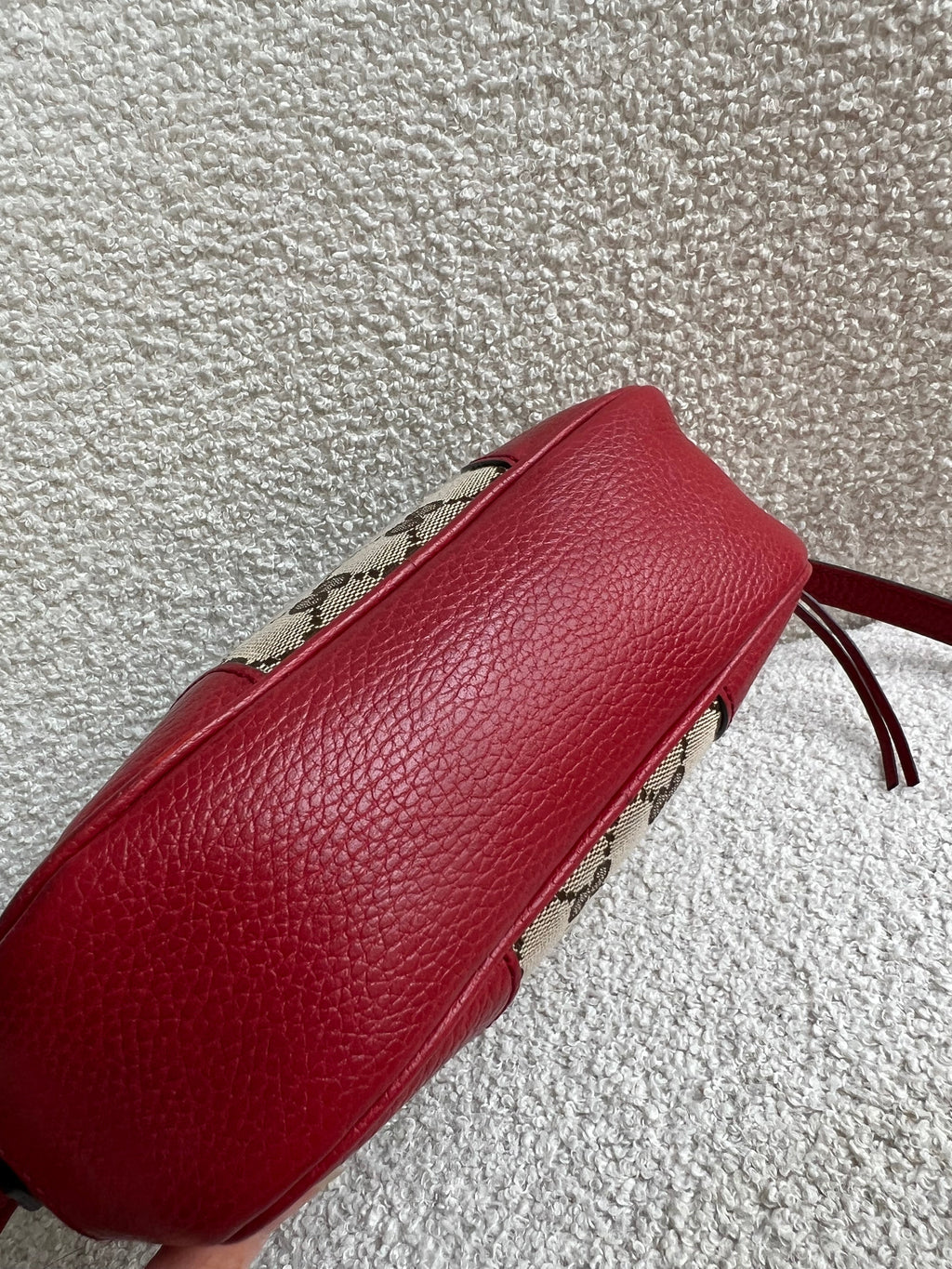 Gucci Bree GG Canvas Red Small Messenger Bag