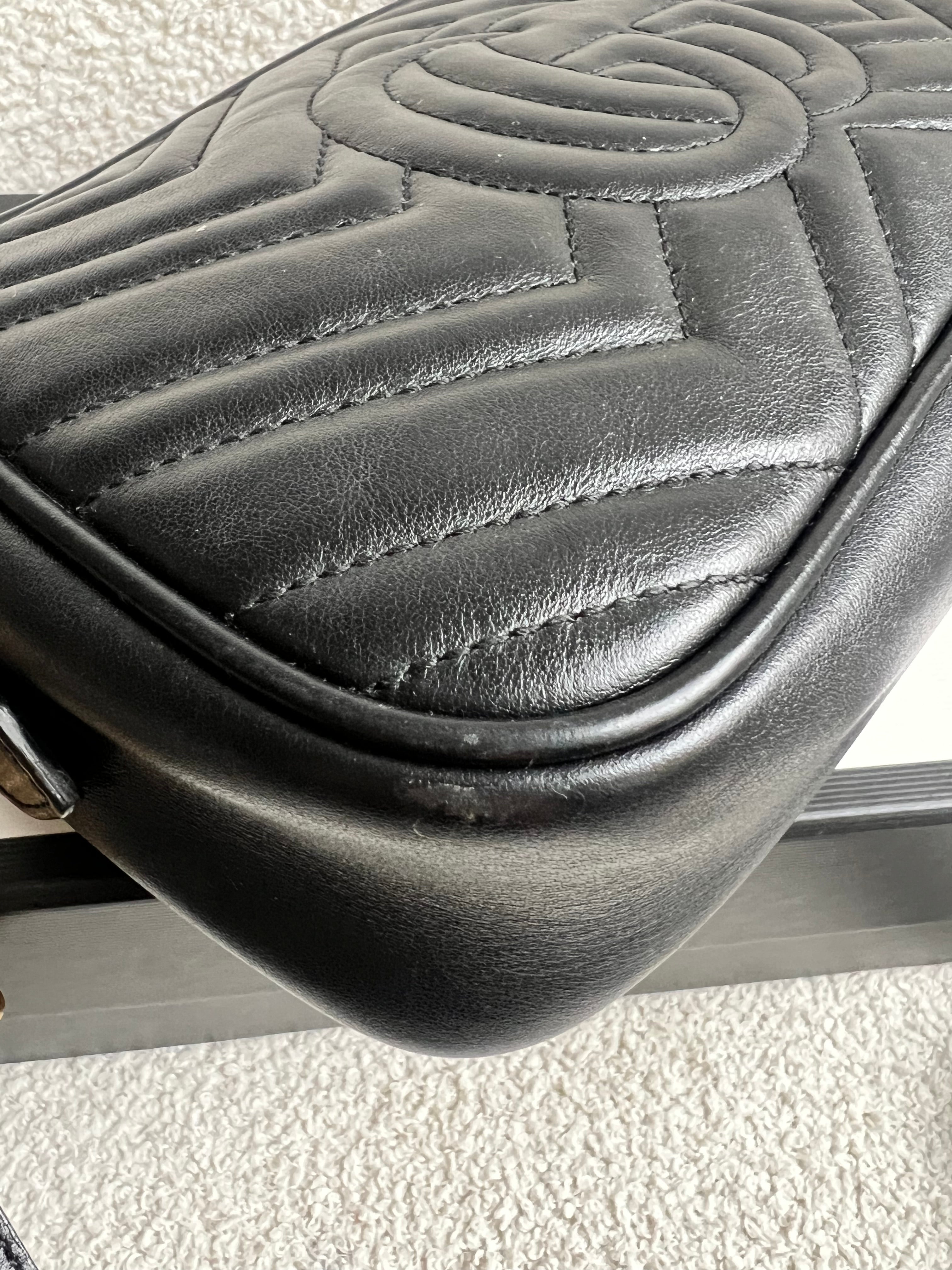 Gucci GG Black Marmont Small Shoulder Bag (RRP £1440)