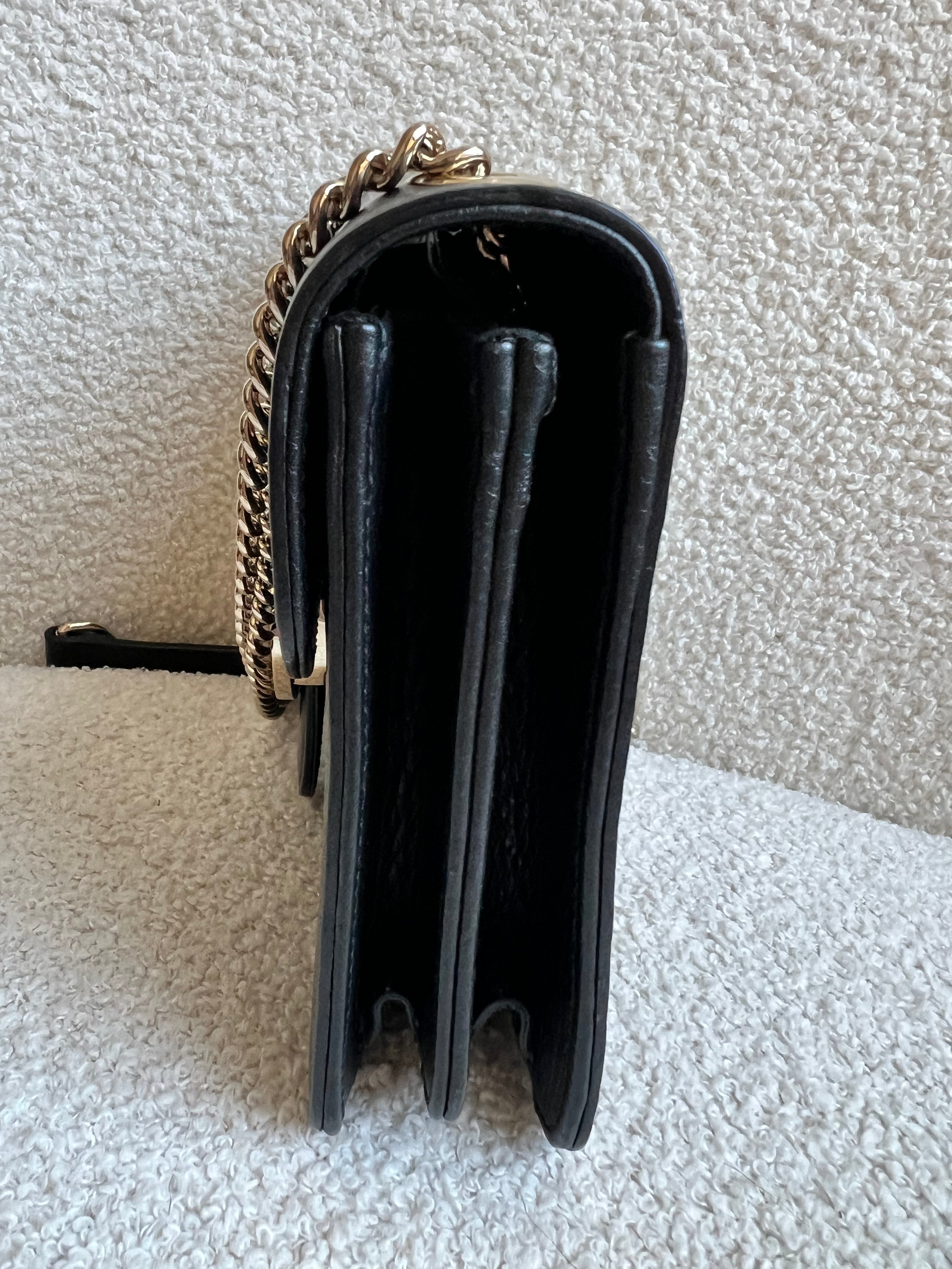 Gucci Interlocking GG Black Small Shoulder Bag