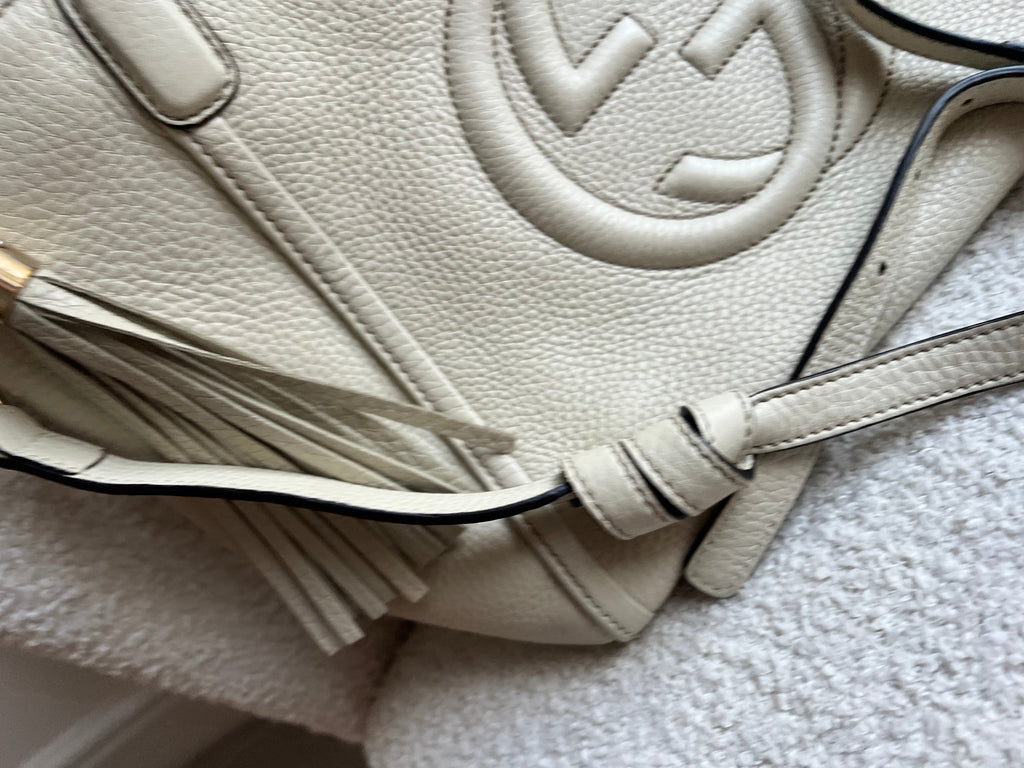 Gucci Soho Tote in Eggshell