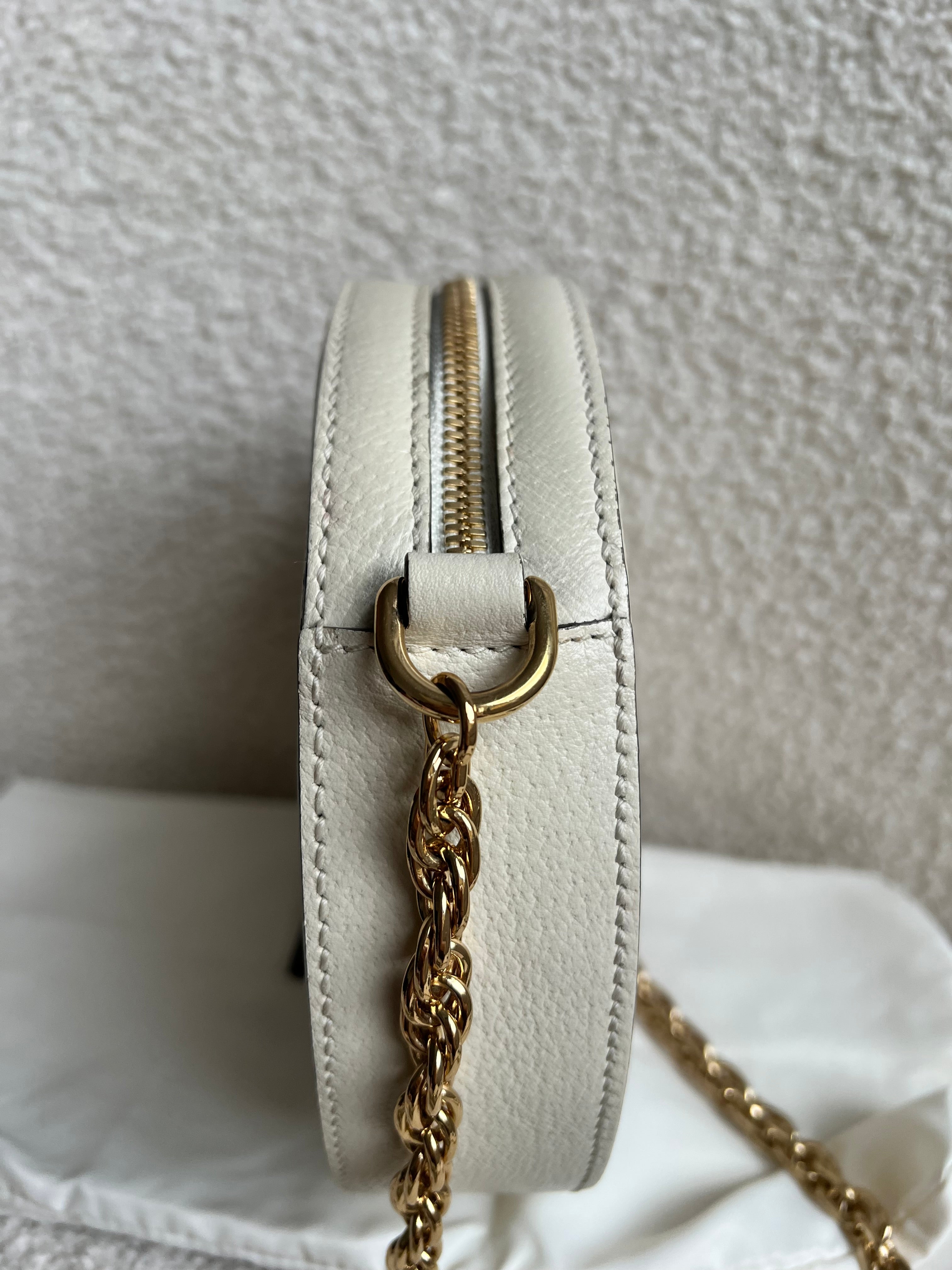 Gucci GG Round White Ophidia Small Shoulder Bag