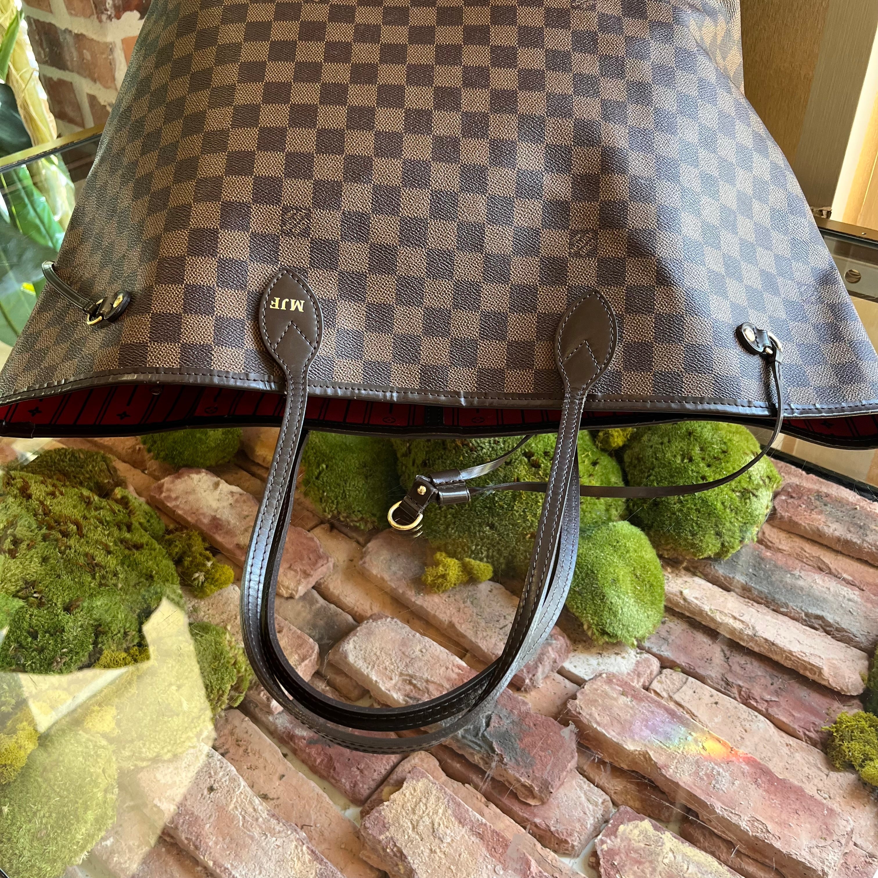LOUIS VUITTON Neverfull GM Damier Ebene Canvas Tote Bag