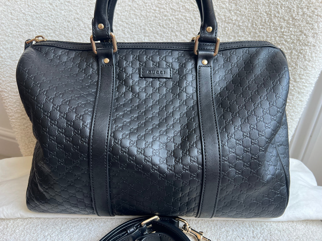 Gucci Black Guccissima Large Boston Joy (RRP £1250)