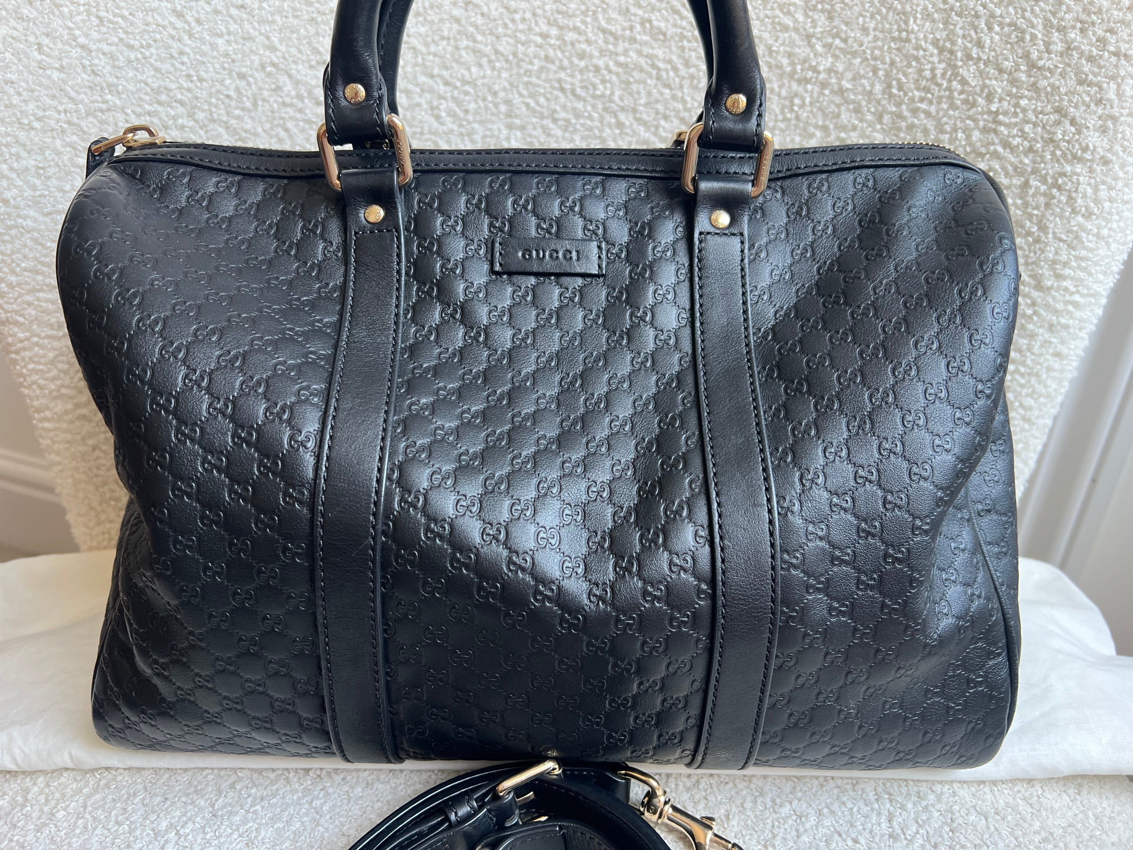 Gucci Black Guccissima Large Boston Joy (RRP £1250)