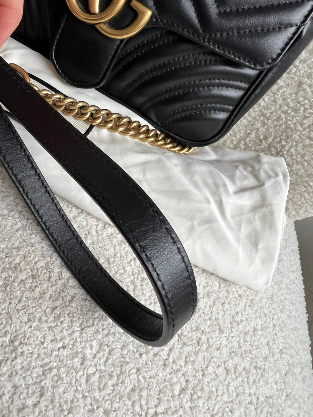 Gucci GG Black Marmont Mini Shoulder Bag (RRP £1,890)