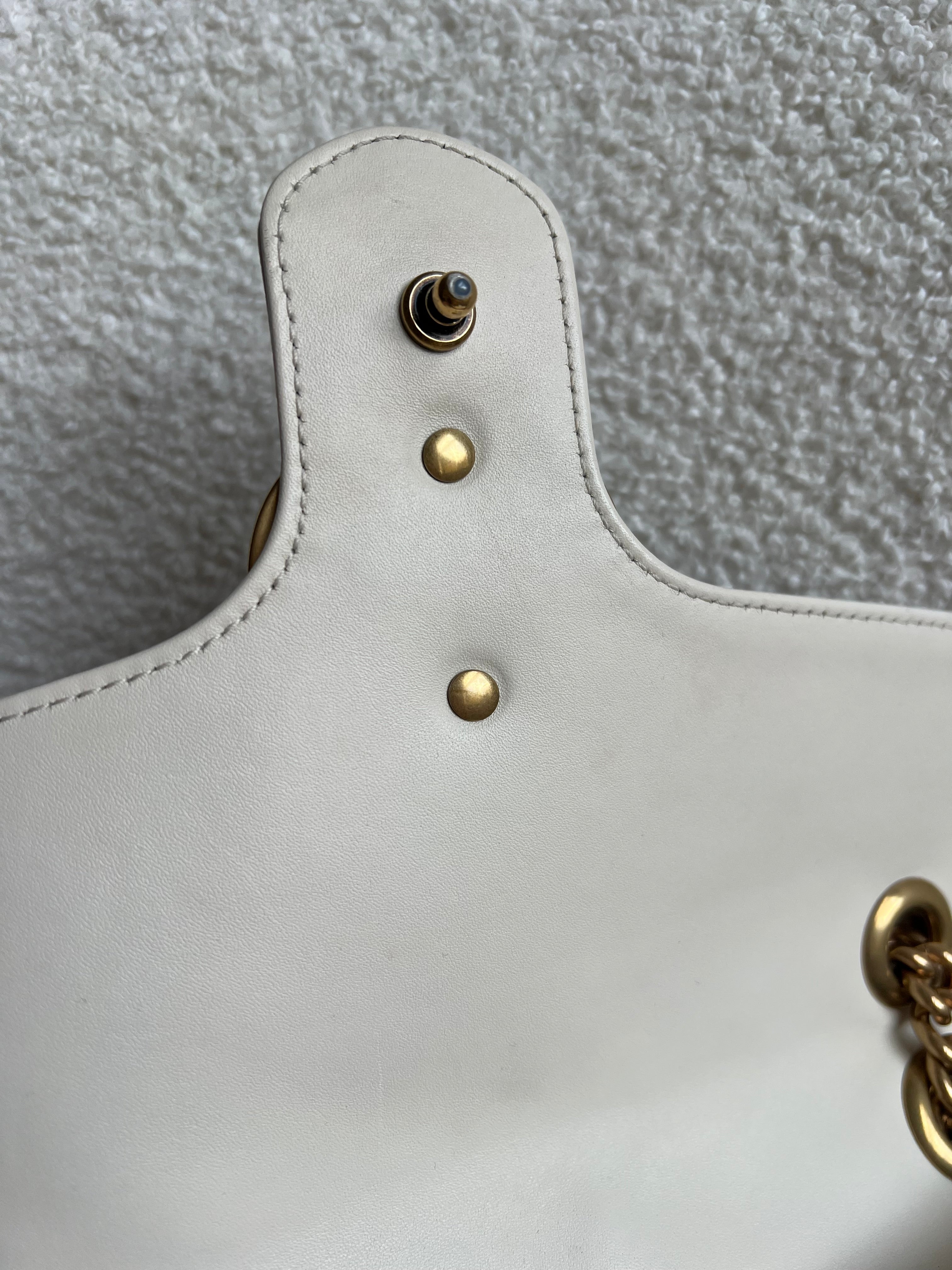 Gucci GG White Marmont Small Shoulder Bag (RRP £1890)