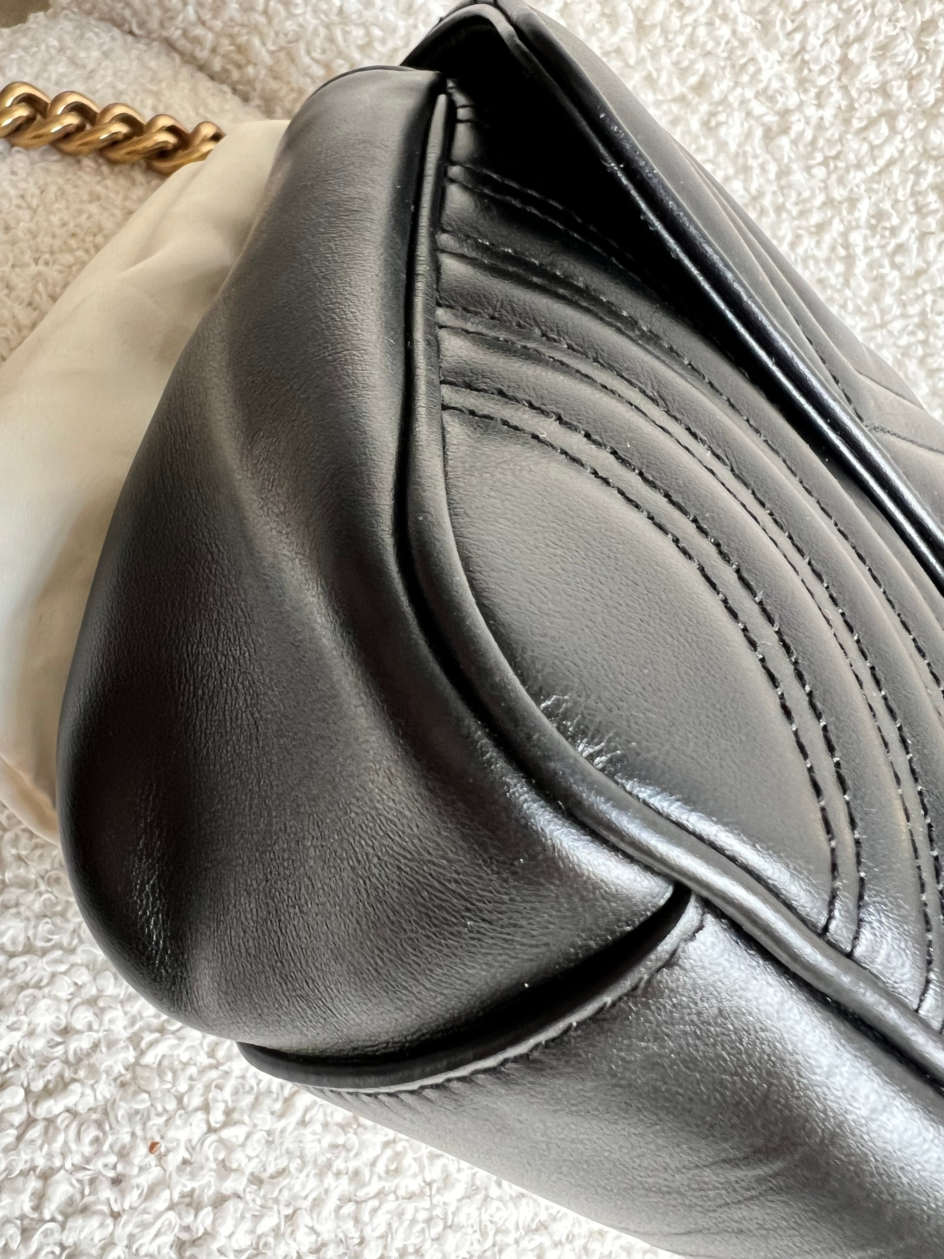 Gucci GG Black Marmont Small Shoulder Bag (RRP £2070)