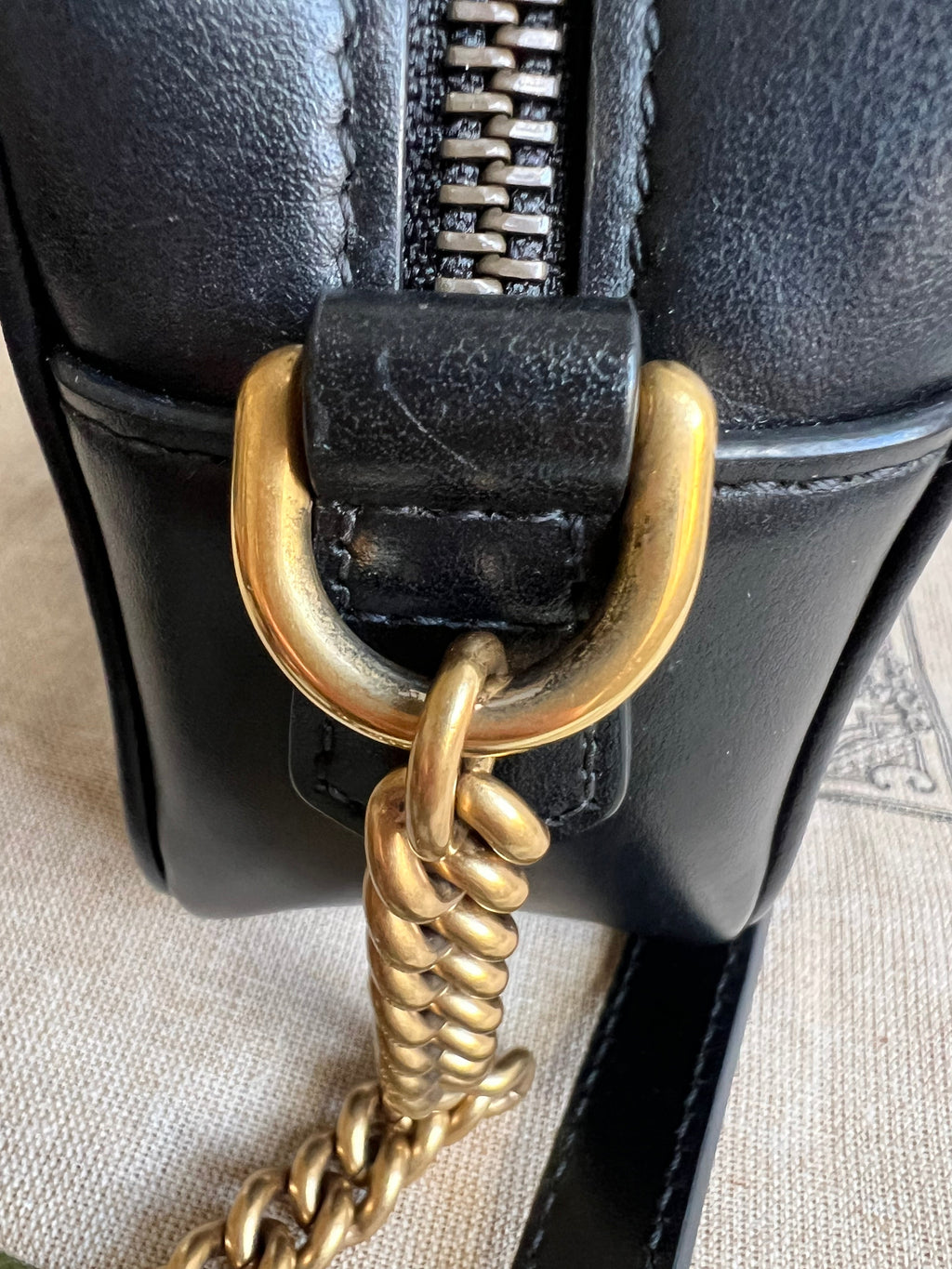 Gucci GG Black Marmont Mini Shoulder Bag (RRP £1,360)