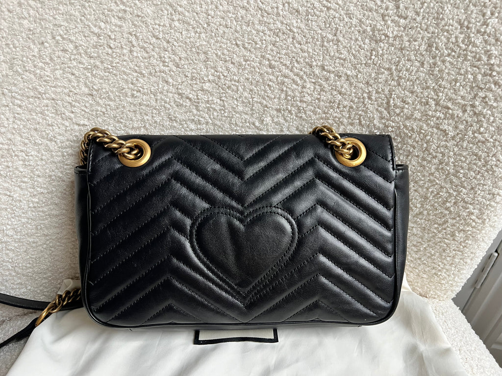 Gucci GG Black Marmont Small Shoulder Bag (RRP £2070)