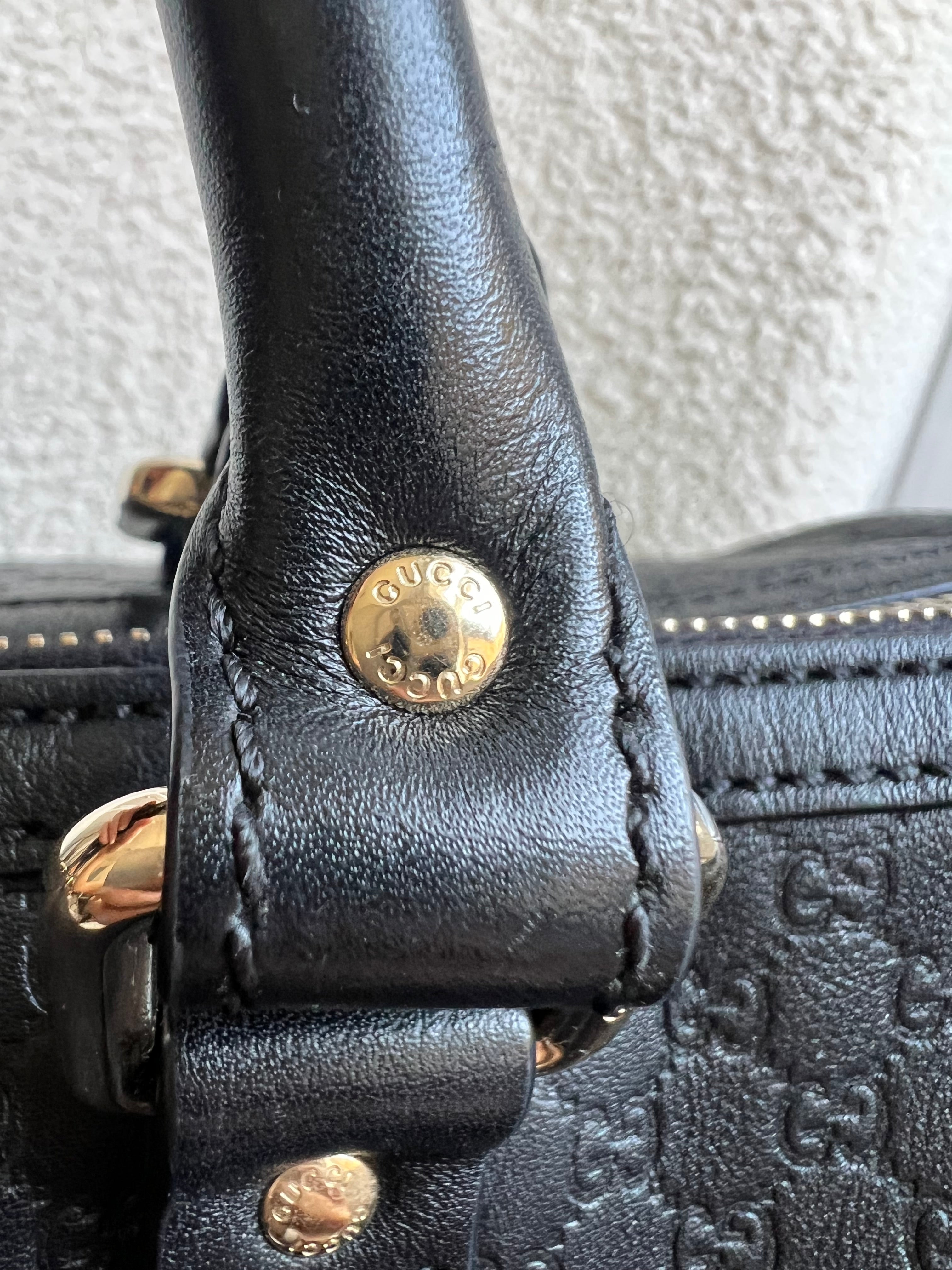 Gucci Black Guccissima Large Boston Joy (RRP £1250)