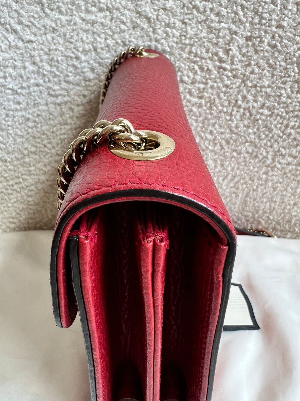 Gucci Interlocking GG Red Small Shoulder Bag