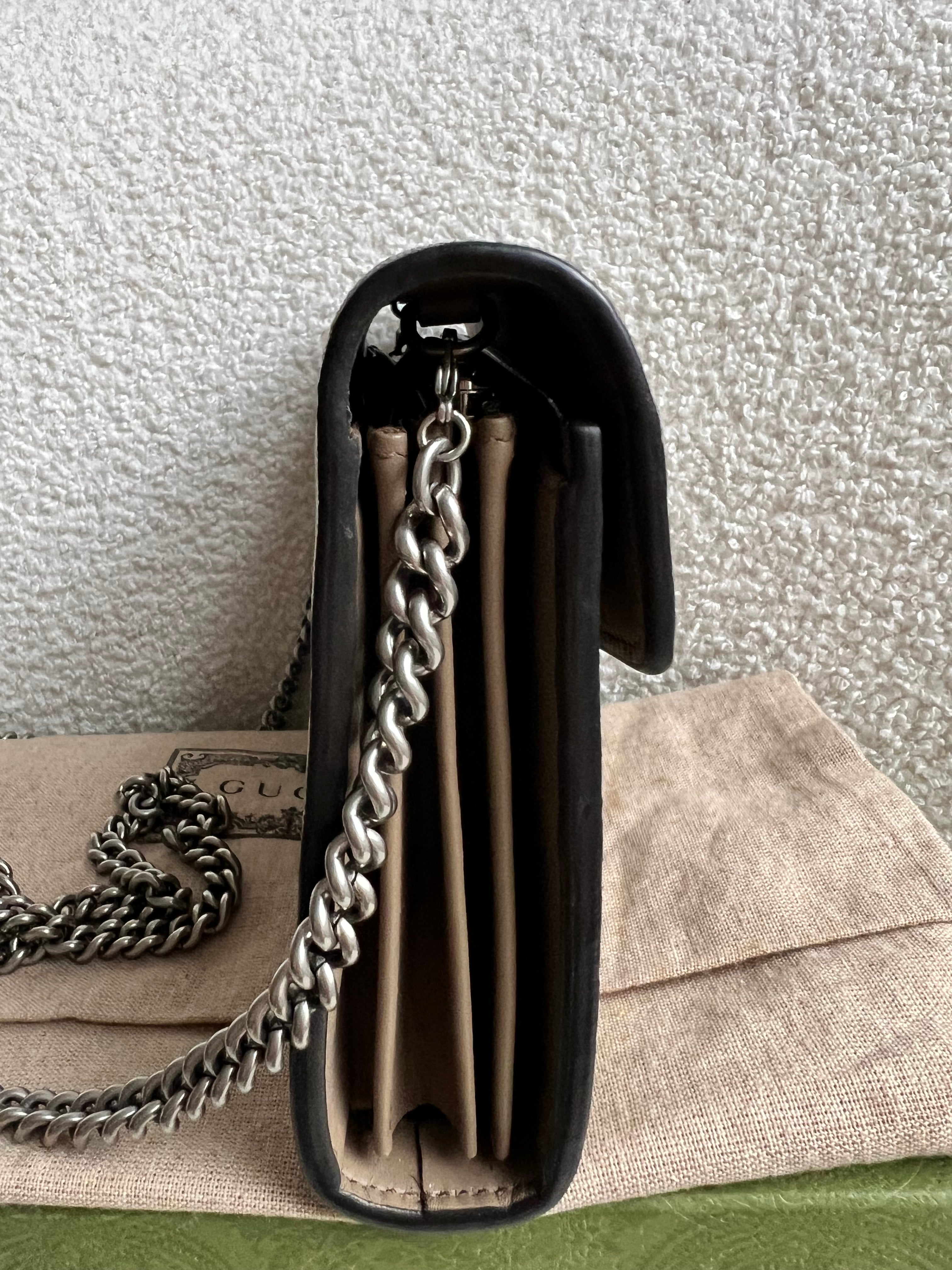Gucci Dionysus GG Supreme Chain Wallet (RRP £1400)