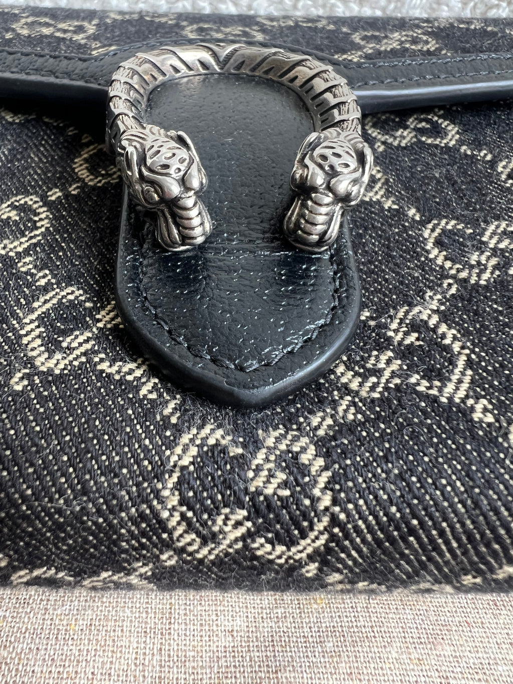 Gucci Dionysus Denim GG Mini Chain Bag