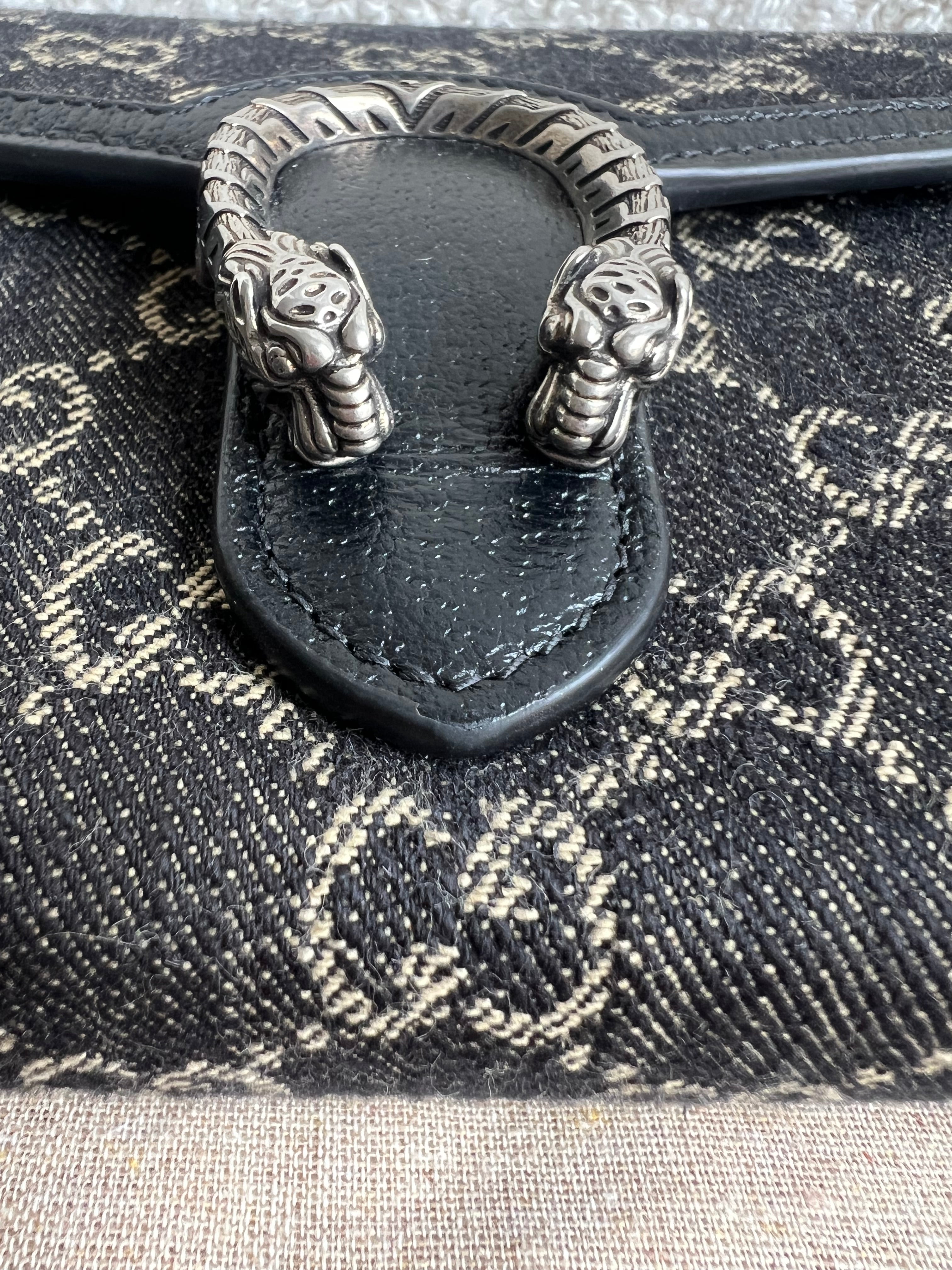 Gucci Dionysus Denim GG Mini Chain Bag