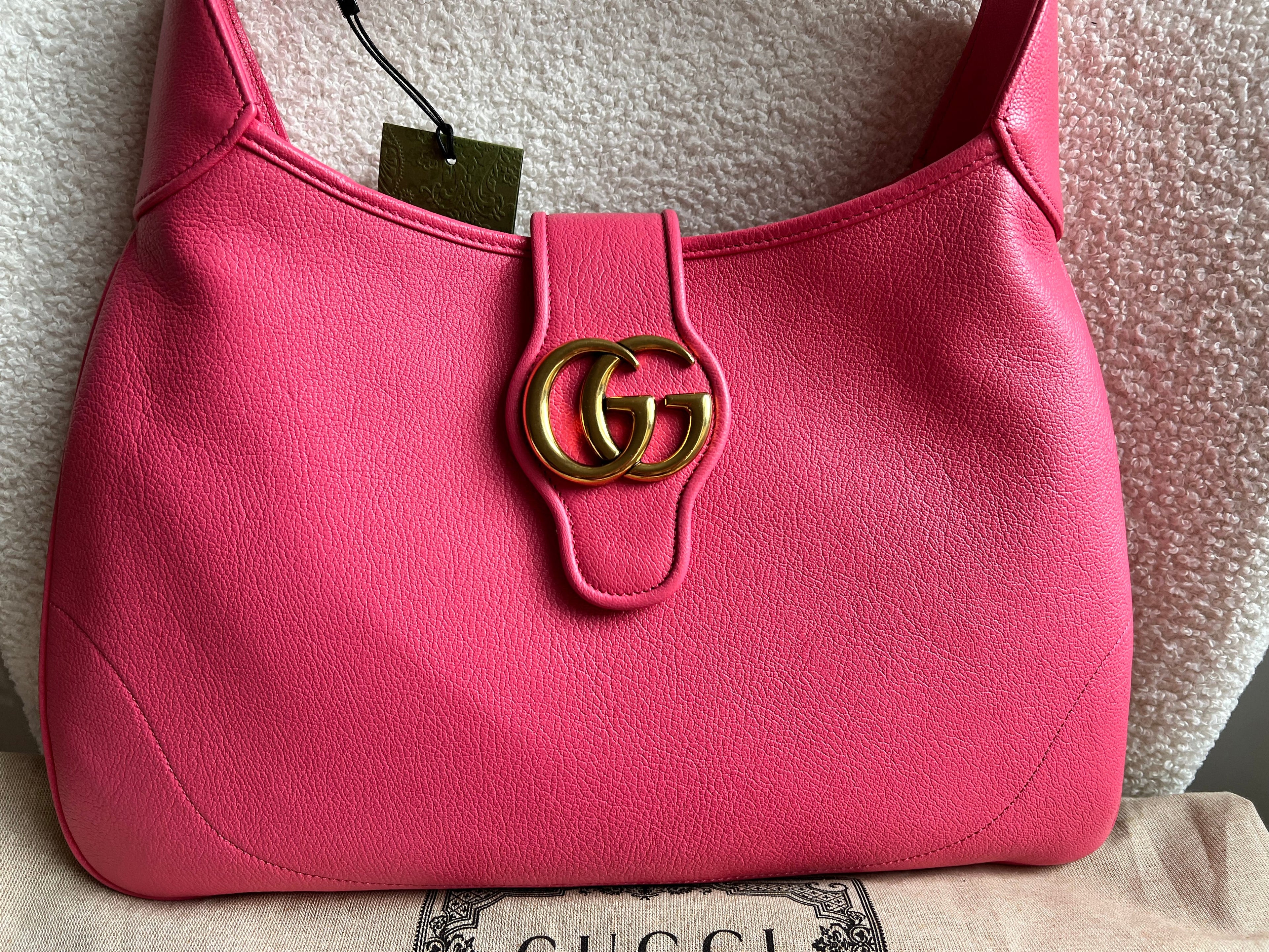 Gucci Pink Large Aphrodite Shoulder Bag (RRP £1760)