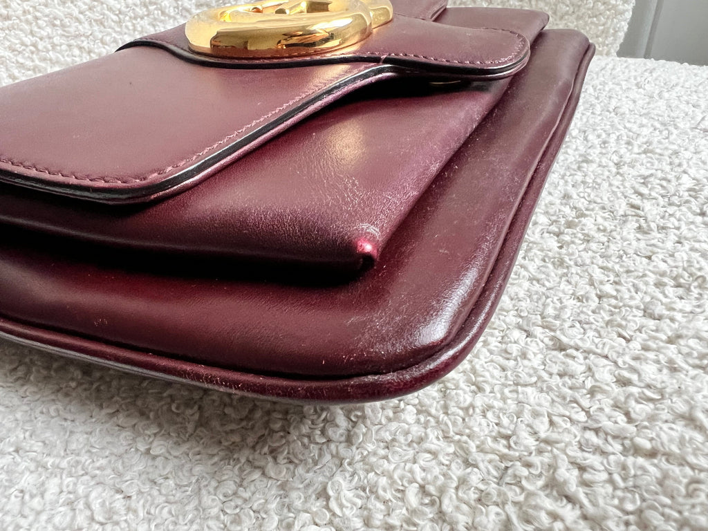 Gucci Burgundy Small Arli Shoulder Bag