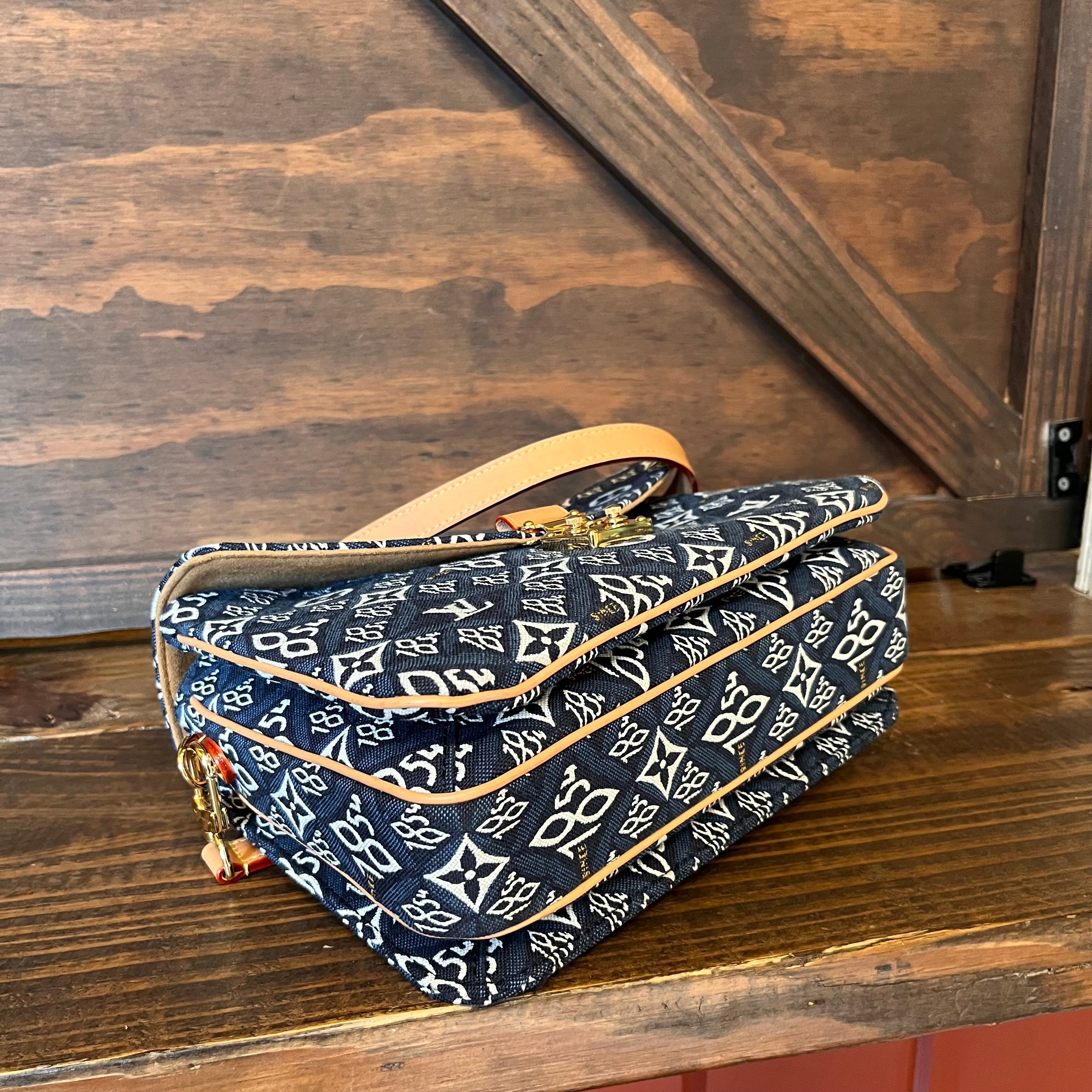 LOUIS VUITTON Pochette Métis Blue Since 1854 Jacquard Canvas Shoulder Bag