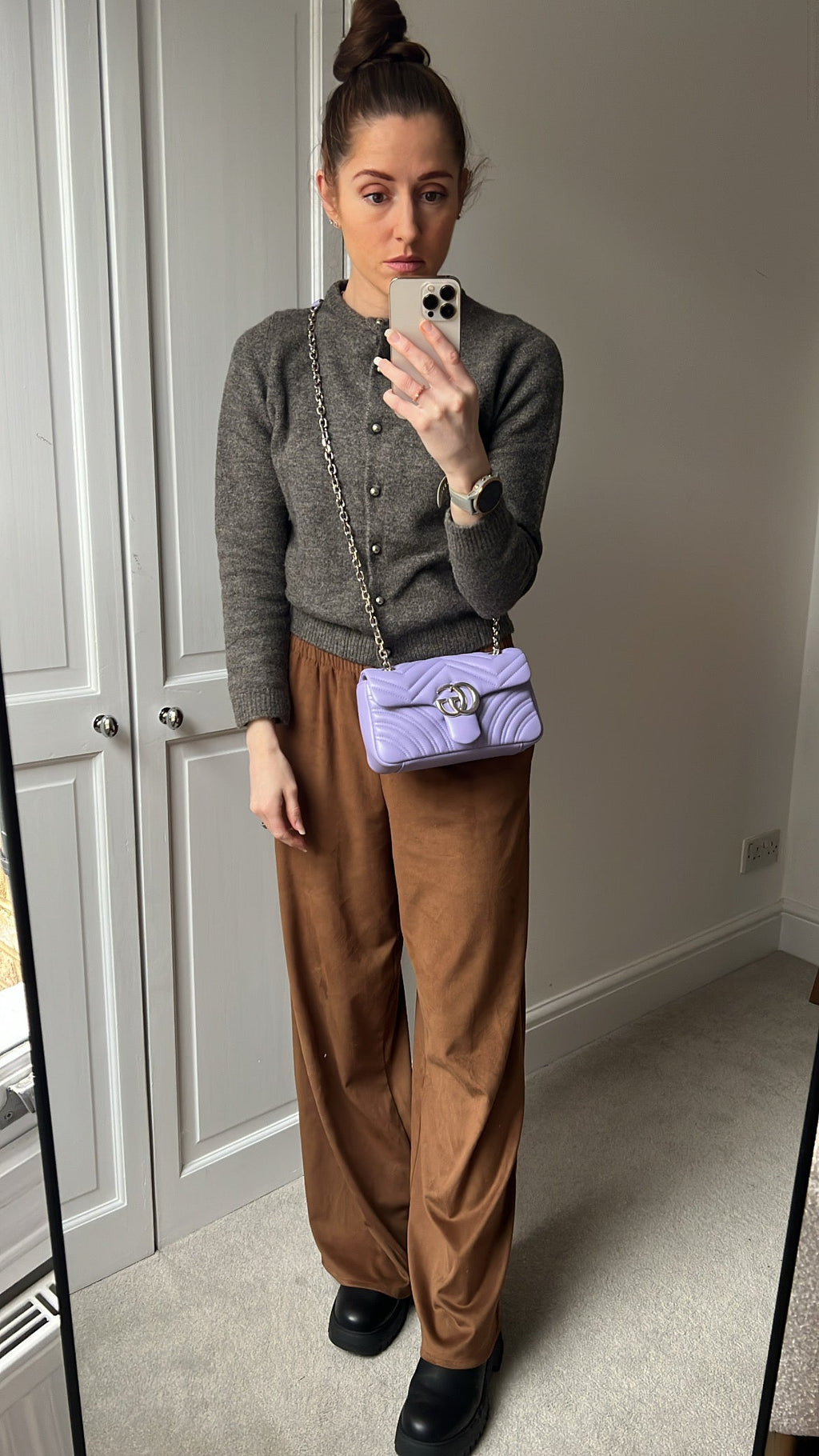 Gucci GG Purple Marmont Mini Shoulder Bag (RRP £1,890)