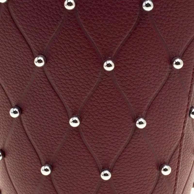 ALEXANDER WANG CALFSKIN STUDDED MINI ROXY BUCKET BAG