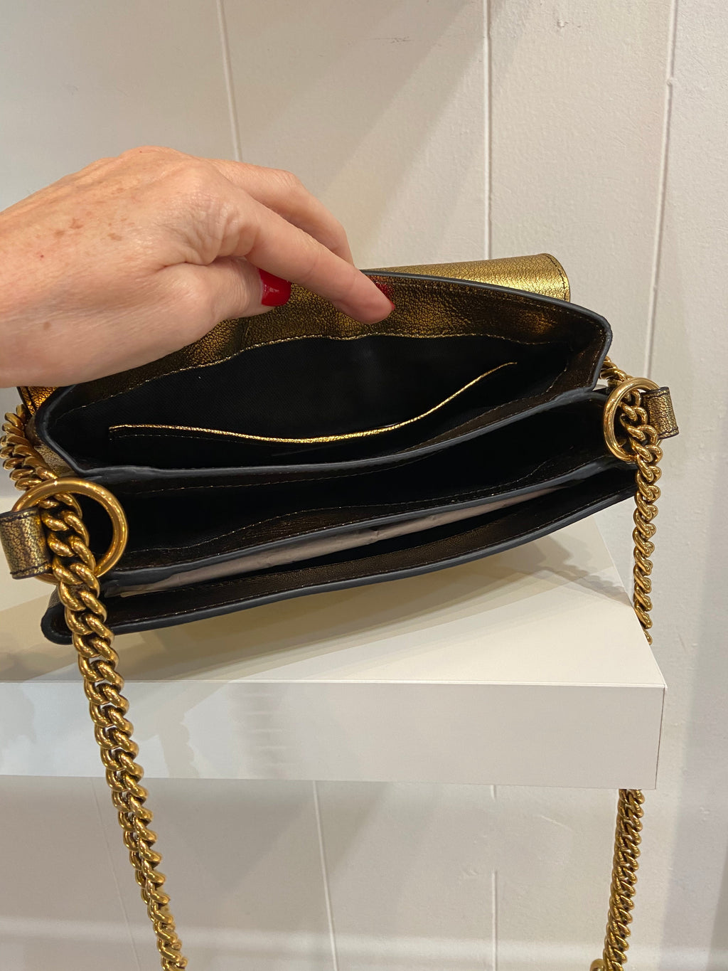 ALEXANDER MCQUEEN TWIN SKULL FLAP BAG