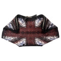 ALEXANDER MCQUEEN SILK SATIN DE MANTA CLUTCH