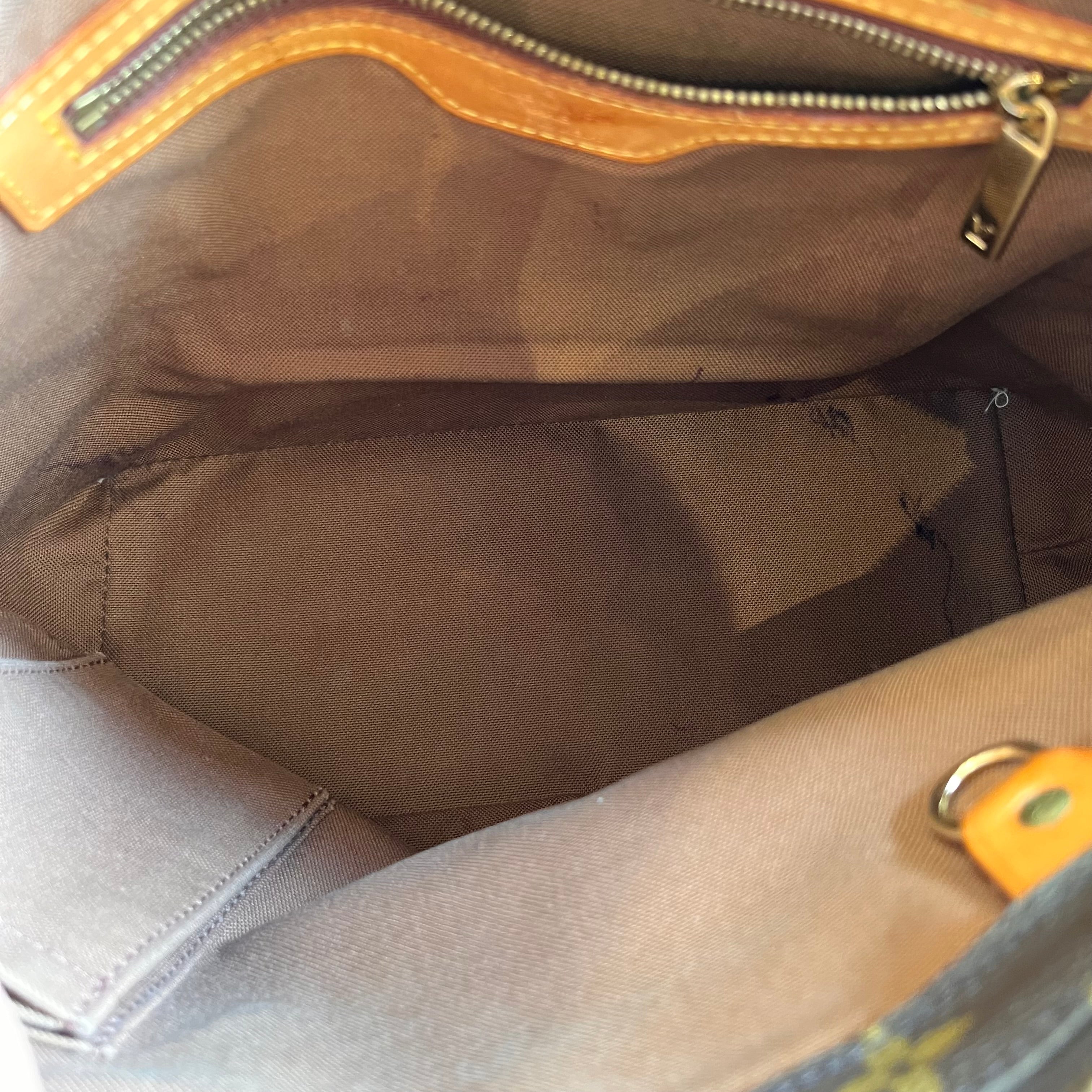 LOUIS VUITTON Piano Brown Monogram Canvas Tote Bag