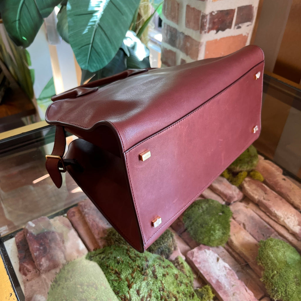 THE ROW Margaux 12 Brown Calfskin Tote Bag