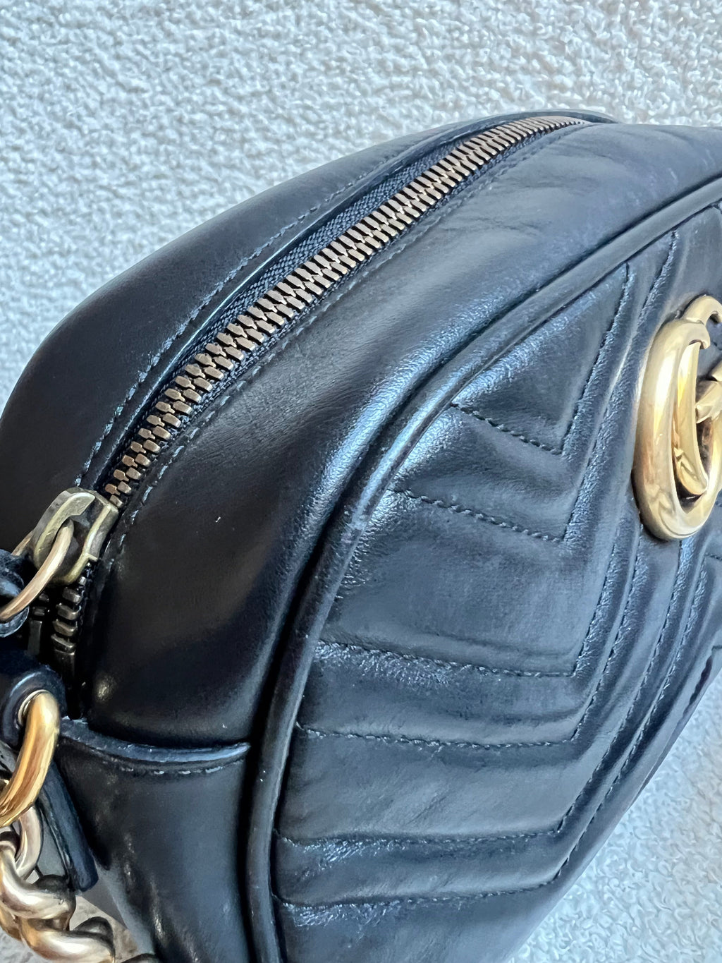 Gucci GG Black Marmont Small Shoulder Bag (RRP £1440)