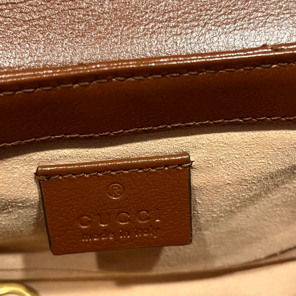 GUCCI GG Marmont Super Mini Azalea Calfskin Leather Crossbody Bag