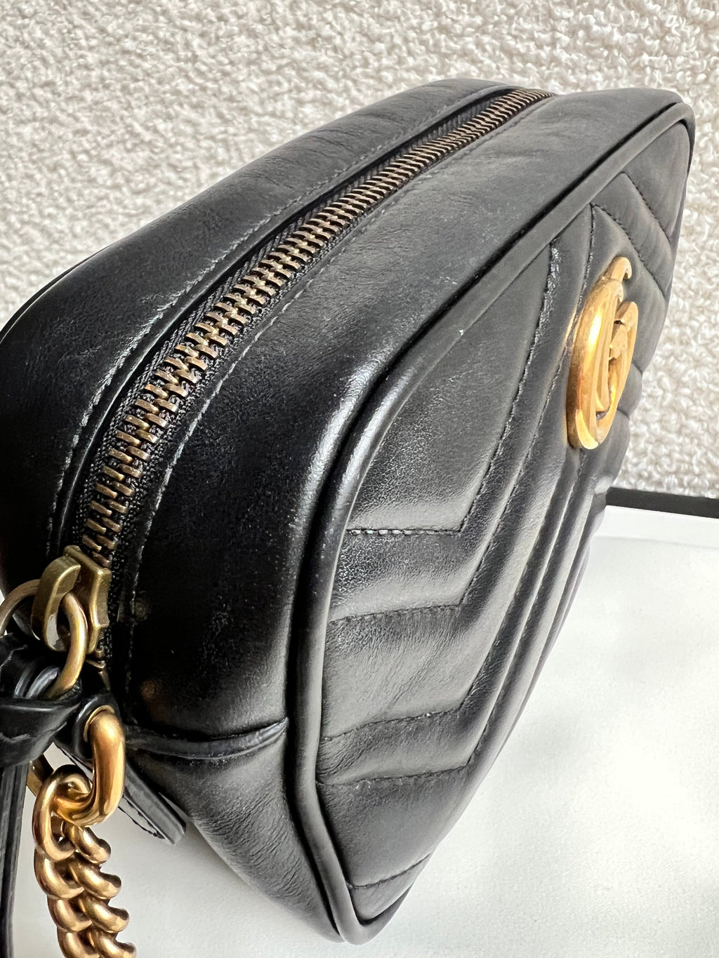 Gucci GG Black Marmont Mini Shoulder Bag (RRP £1,360)