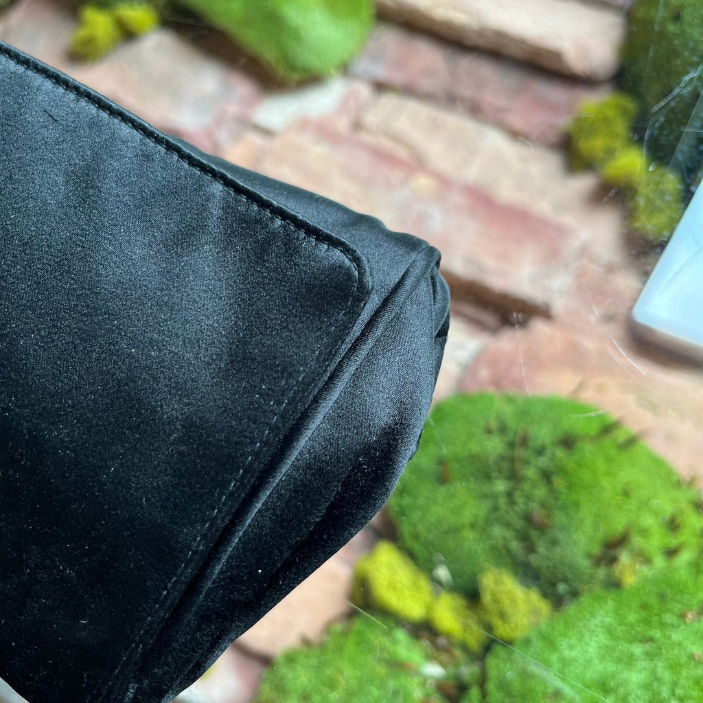 PRADA Black Raso Silk Clutch