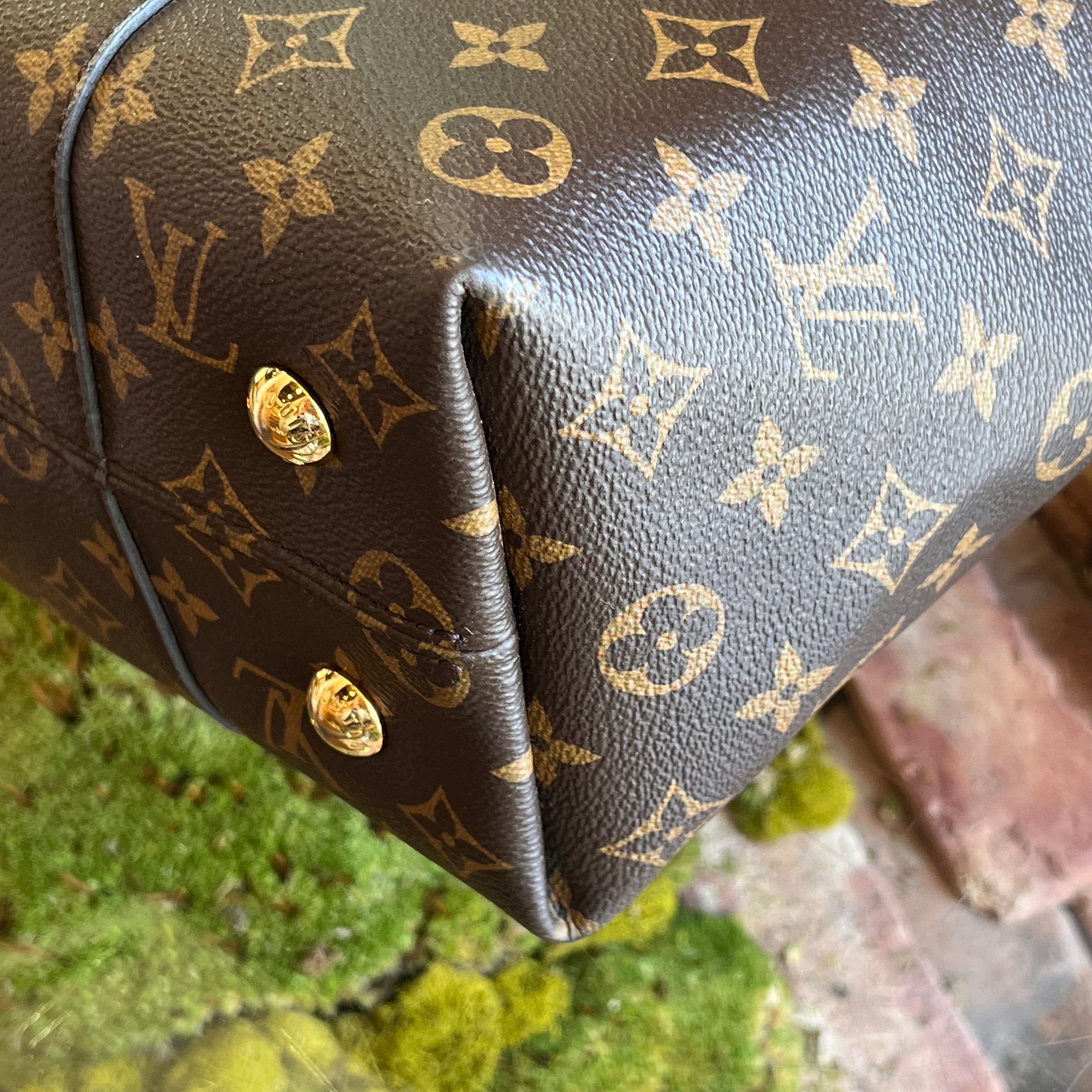 LOUIS VUITTON Melie Brown Monogram Hobo Canvas