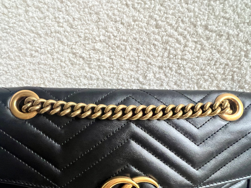 Gucci GG Black Marmont Small Shoulder Bag (RRP £2070)