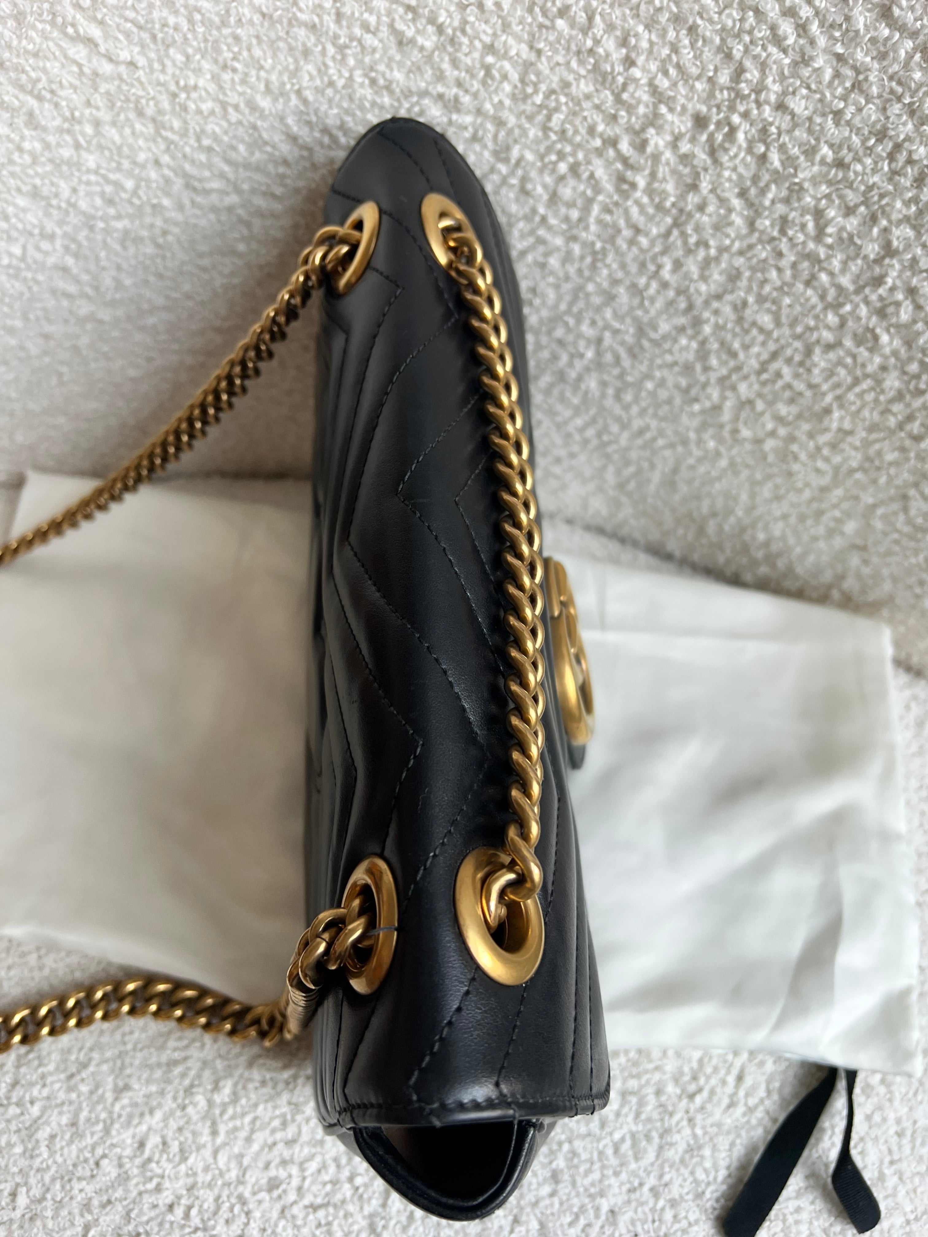 Gucci GG Black Marmont Small Shoulder Bag (RRP £2070)