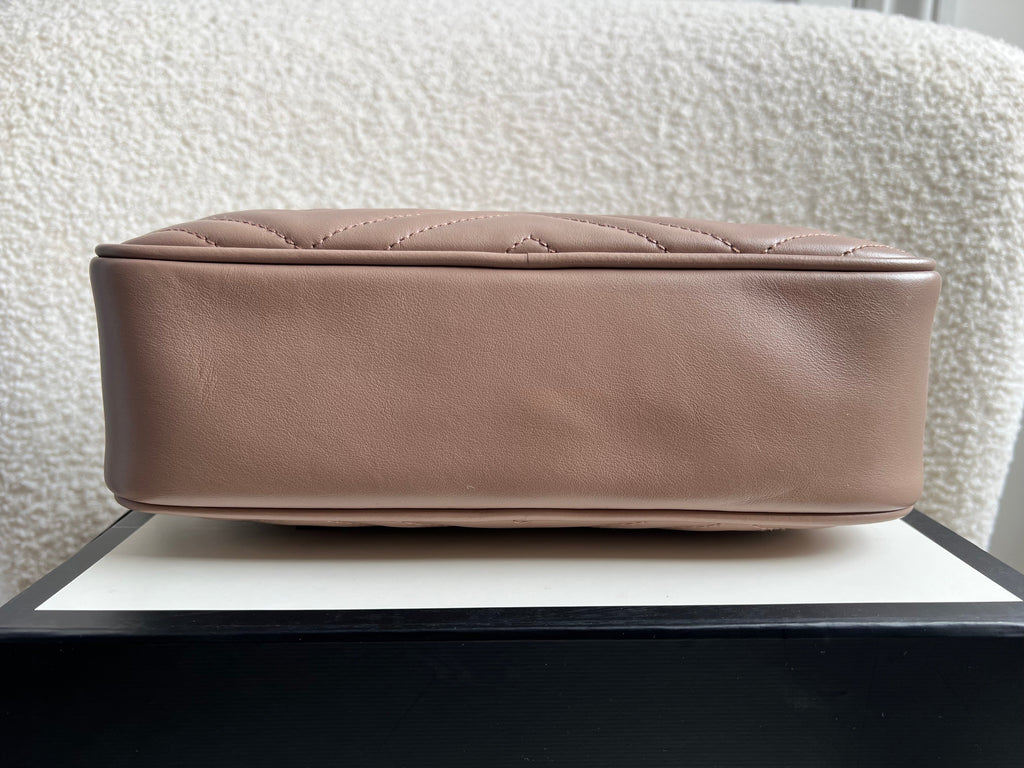 Gucci GG Marmont Dusty Pink Small Shoulder Bag (RRP £1440)