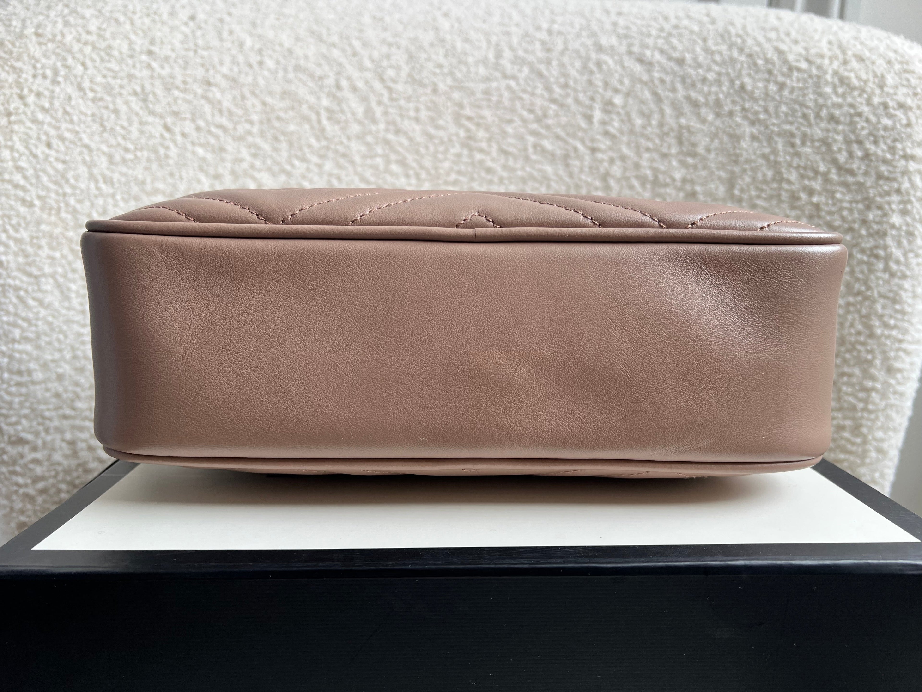 Gucci GG Marmont Dusty Pink Small Shoulder Bag (RRP £1440)