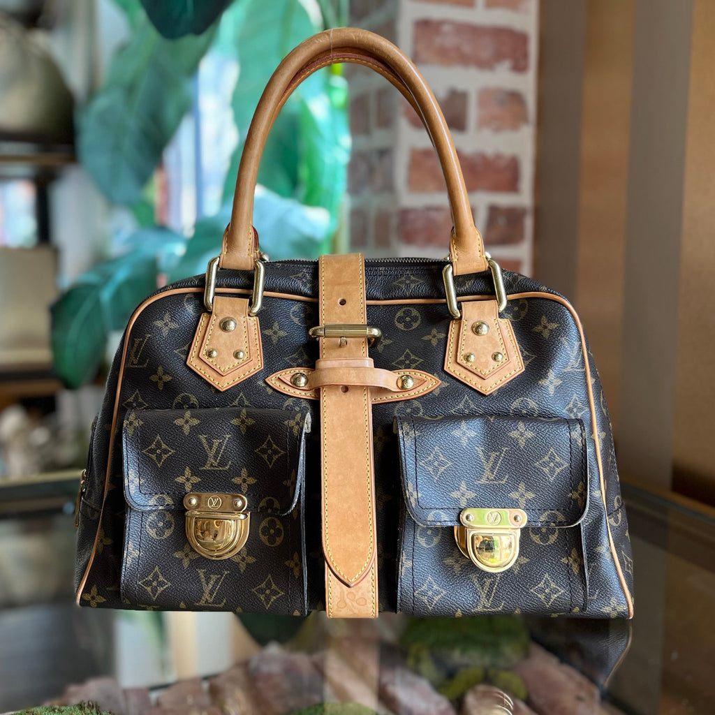 LOUIS VUITTON Manhattan GM Monogram Canvas Satchel Bag