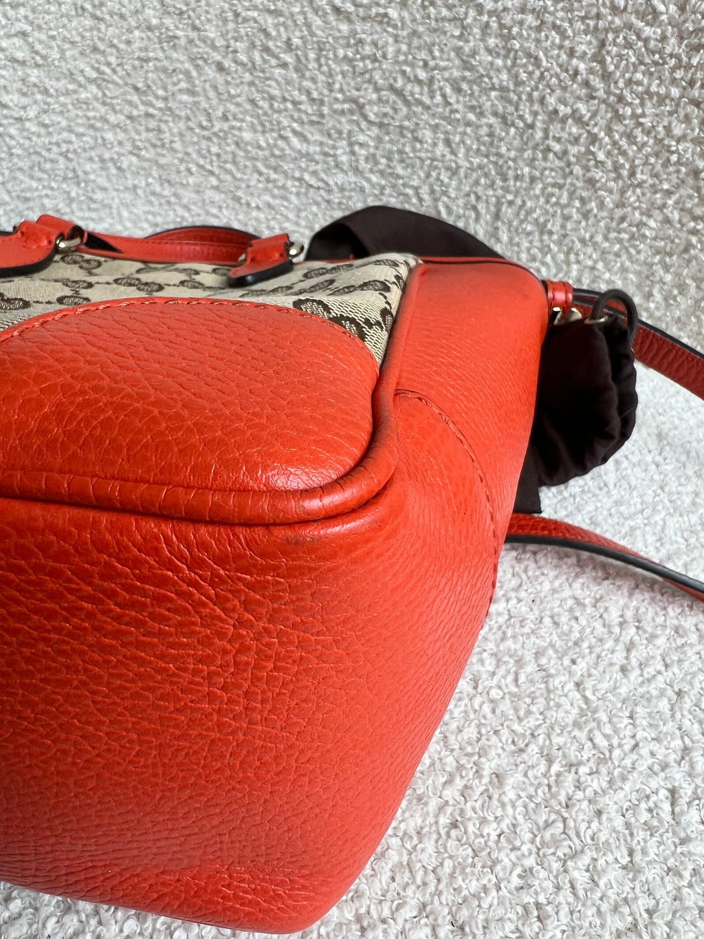 Gucci Bree GG canvas and orange Tote Bag