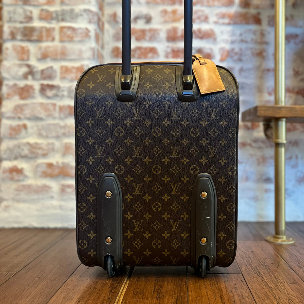 LOUIS VUITTON Pégase 45 Brown Monogram Canvas Rolling Luggage