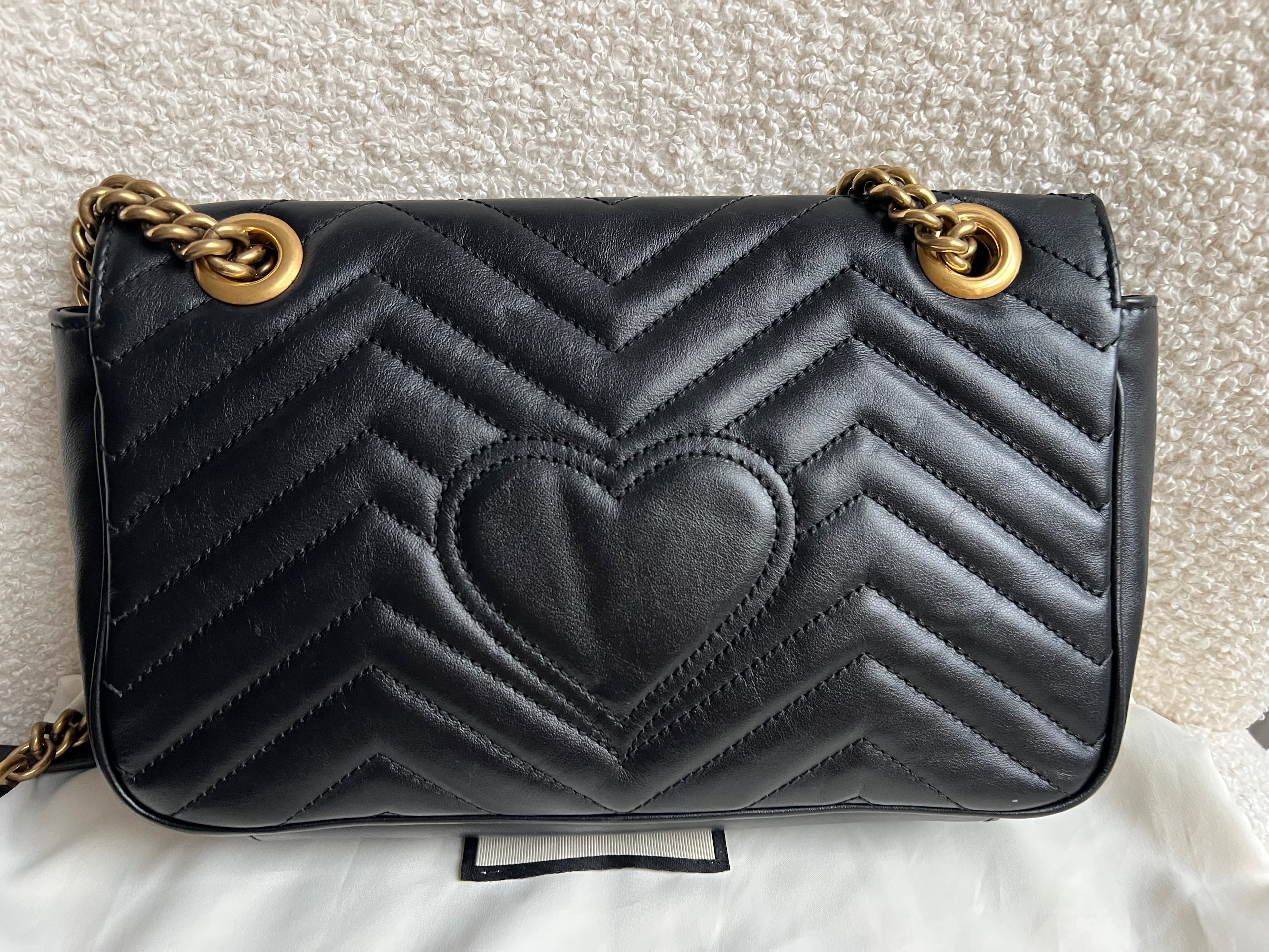 Gucci GG Black Marmont Small Shoulder Bag (RRP £2070)
