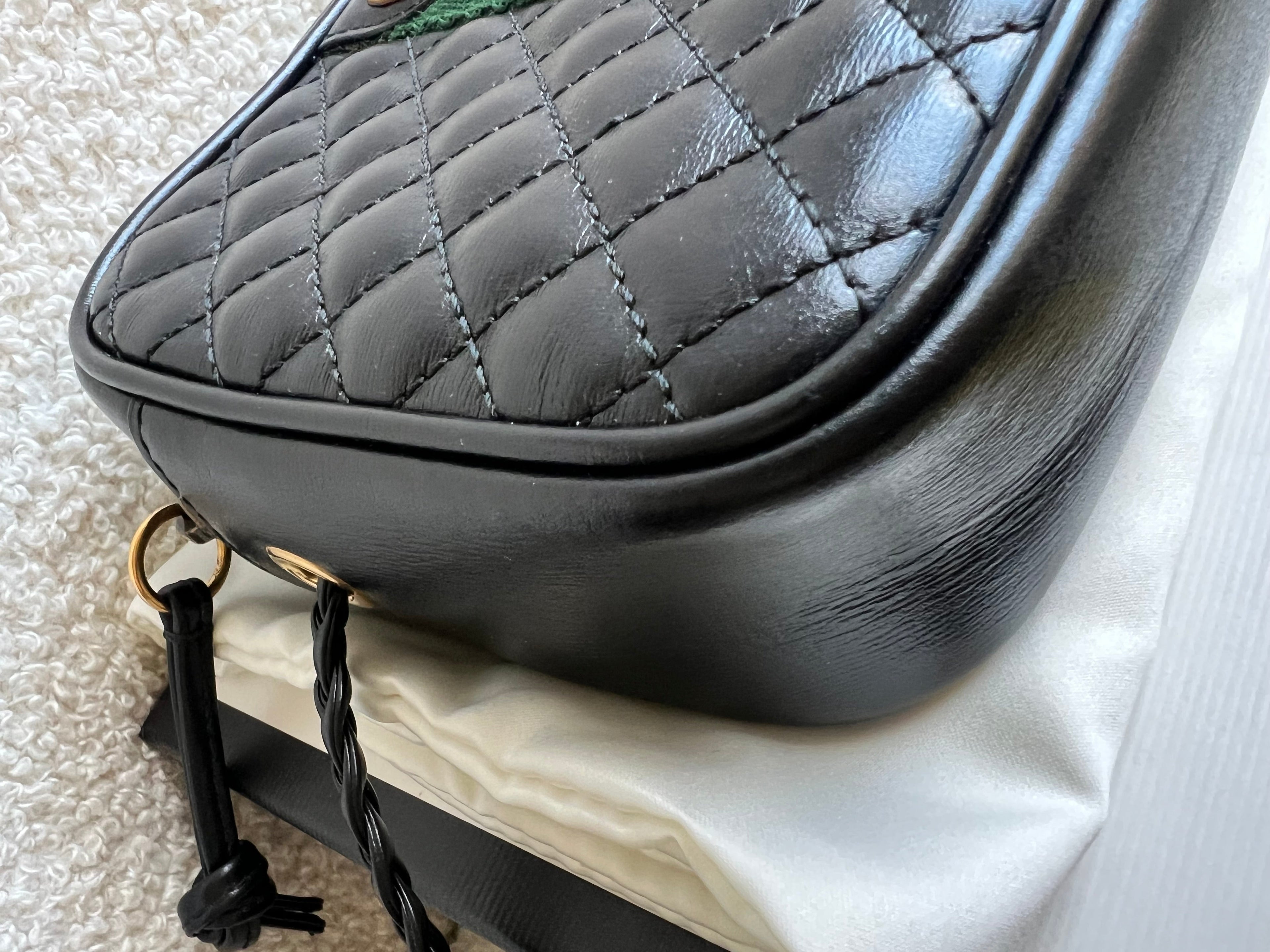 Gucci Mini Black Trapuntata Camera Bag