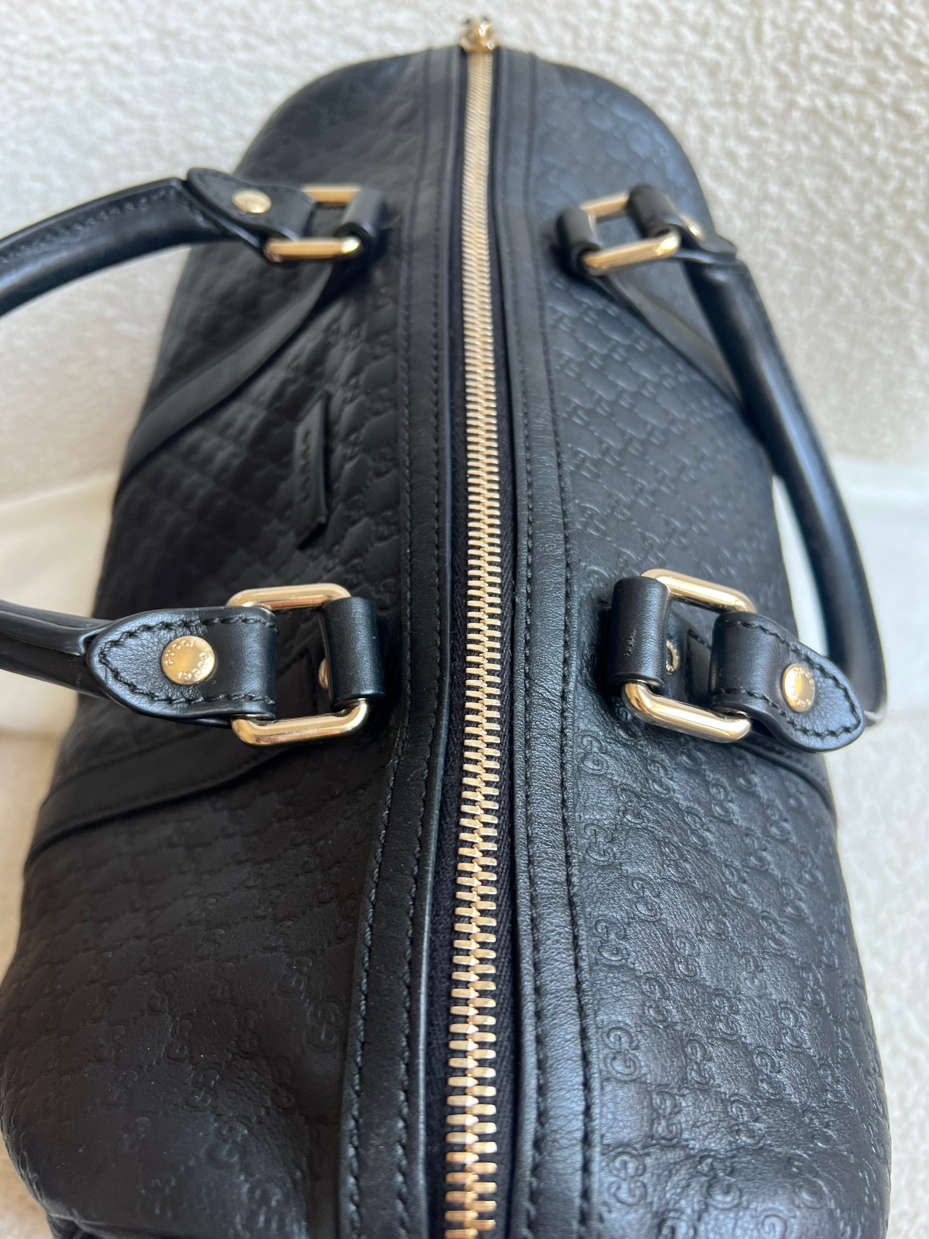Gucci Black Guccissima Large Boston Joy (RRP £1250)