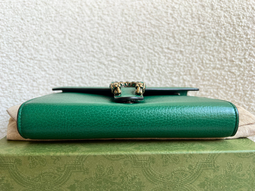 Gucci Dionysus Green Chain Wallet (RRP £1340)