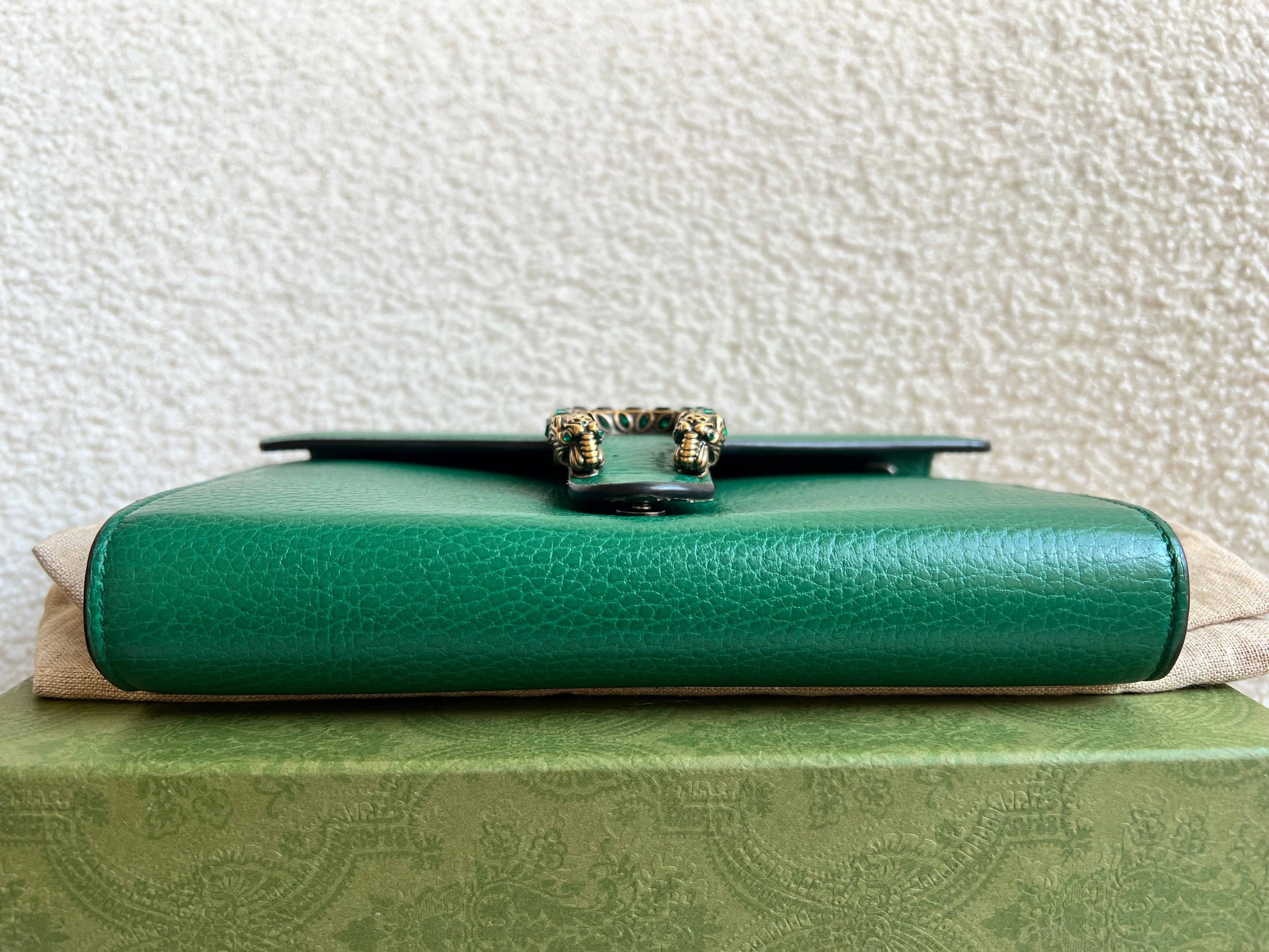 Gucci Dionysus Green Chain Wallet (RRP £1340)