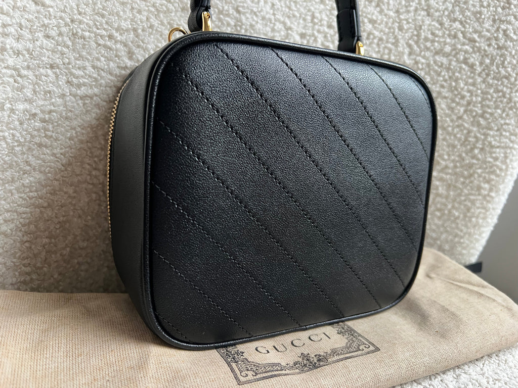 Gucci Black Small Top Handle Blondie Shoulder Bag (RRP £1870)
